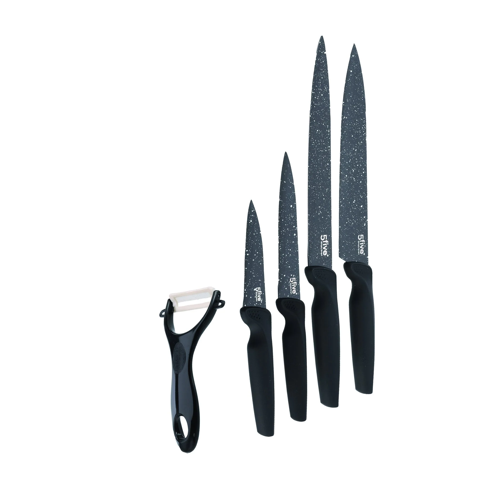 Coffret de 4 couteaux en inox + 1 économe - Image 2