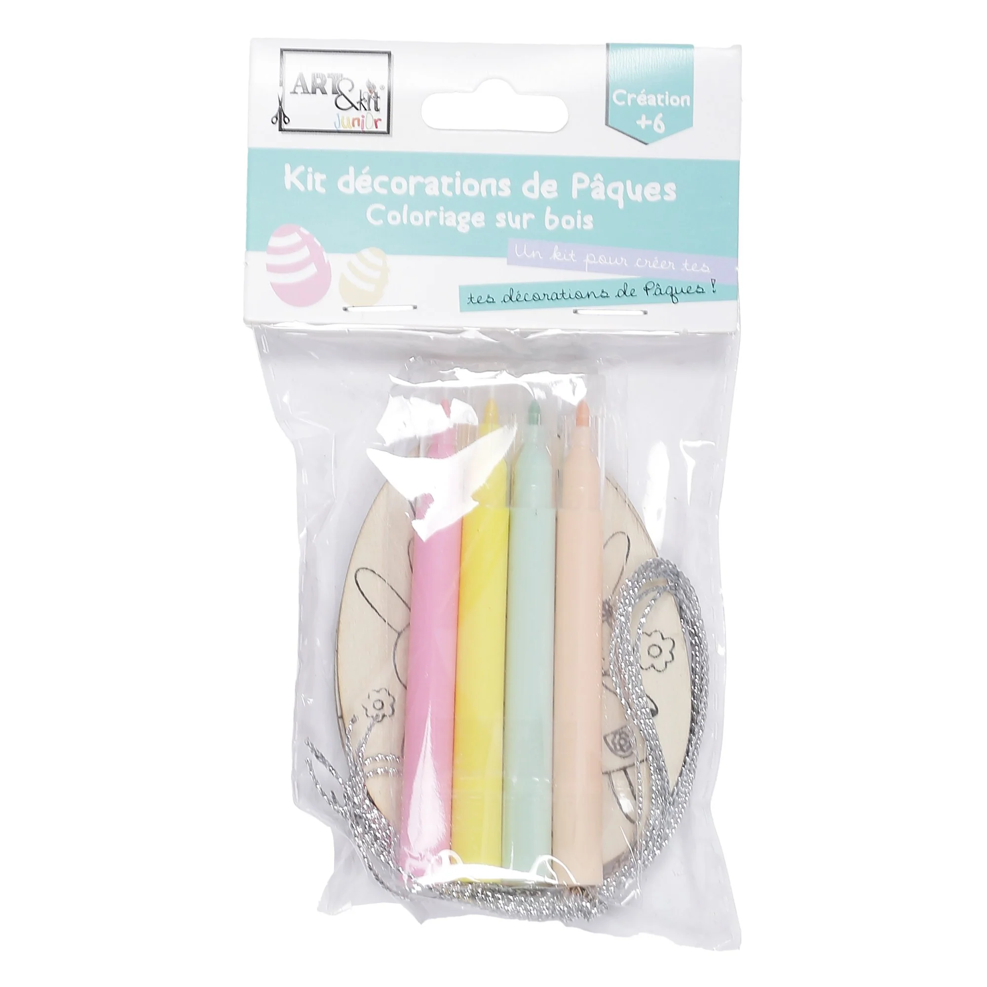 Coffret de coloriage décoration de Pâques en bois