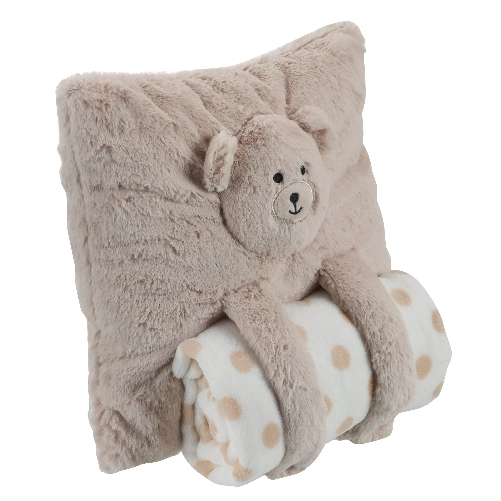 Coussin + plaid intégré animal  - Gris - Image 4