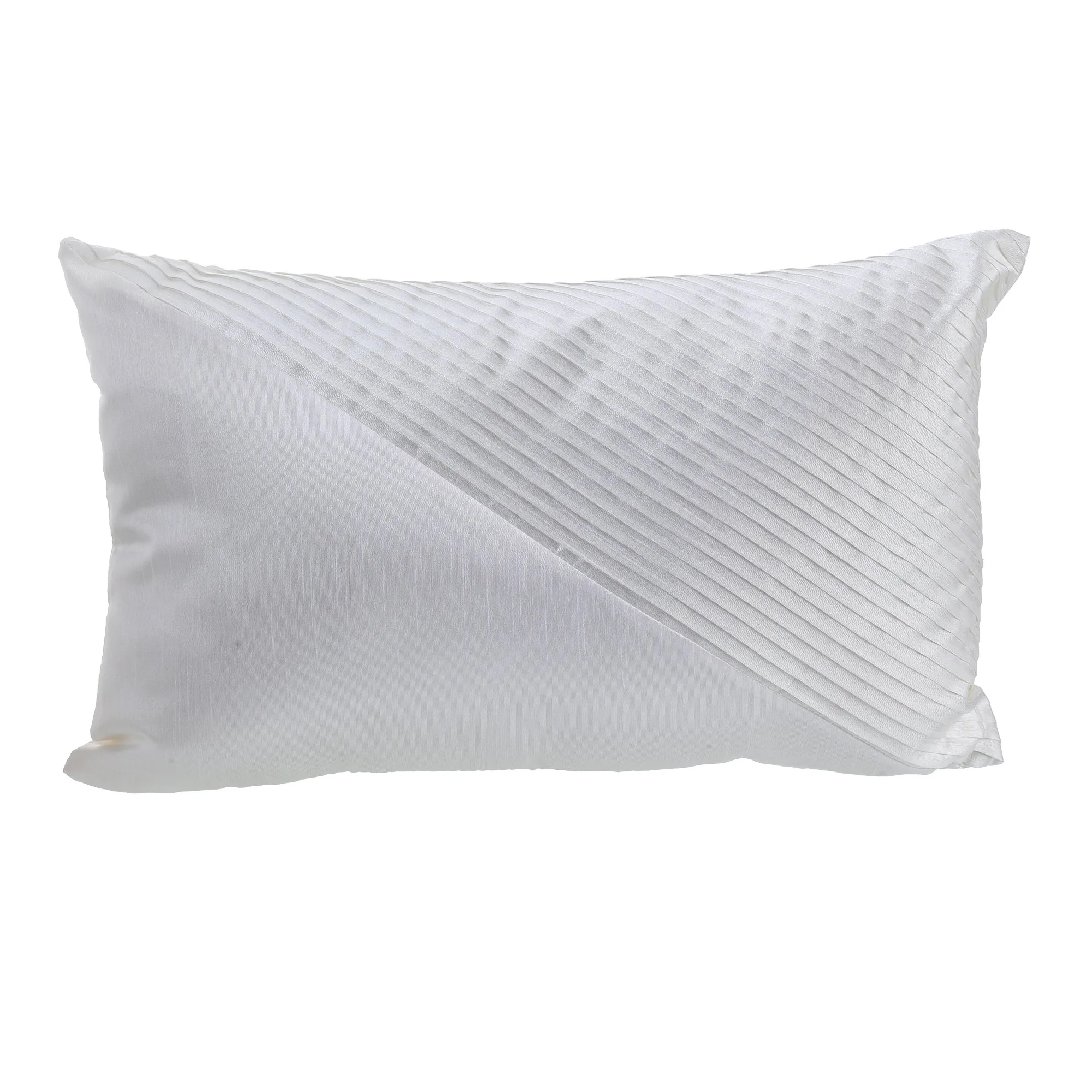 Coussin soyeux 30x50cm - Bleu - Image 5