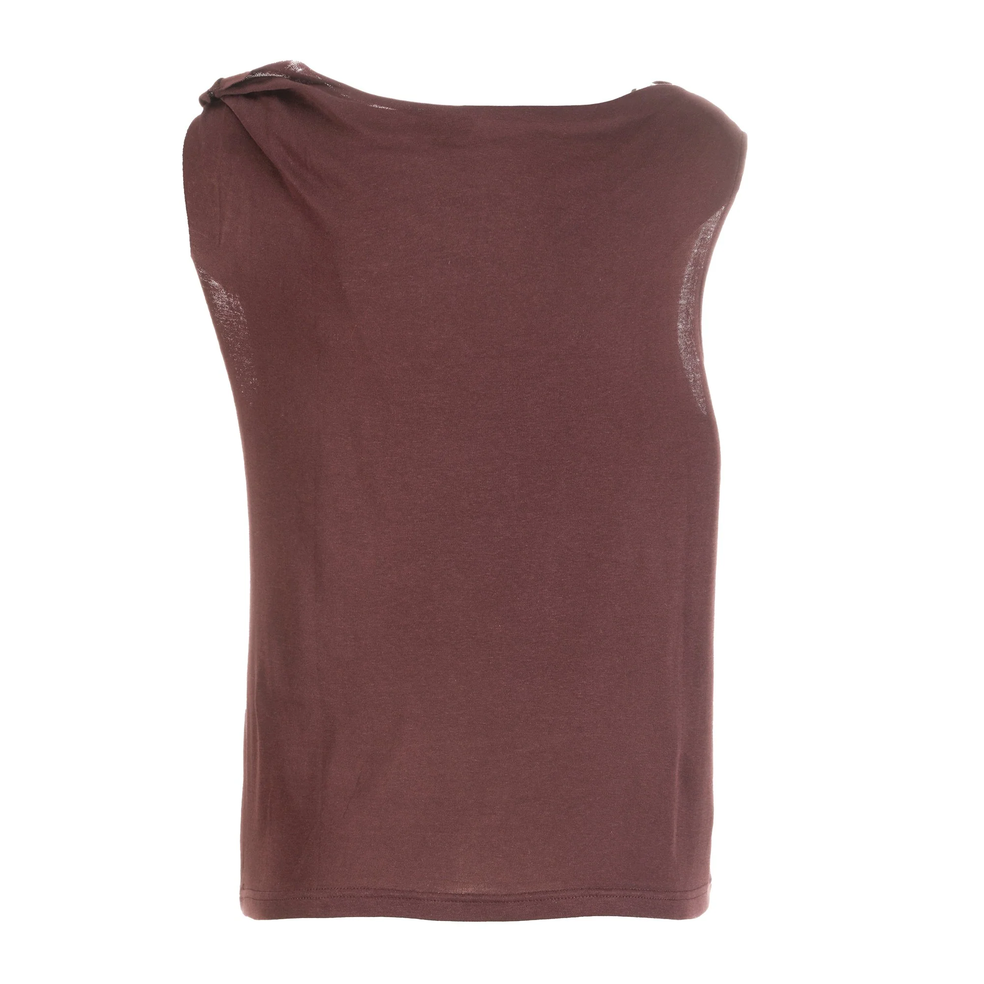 Débardeur asymétrique  - Marron - Image 2