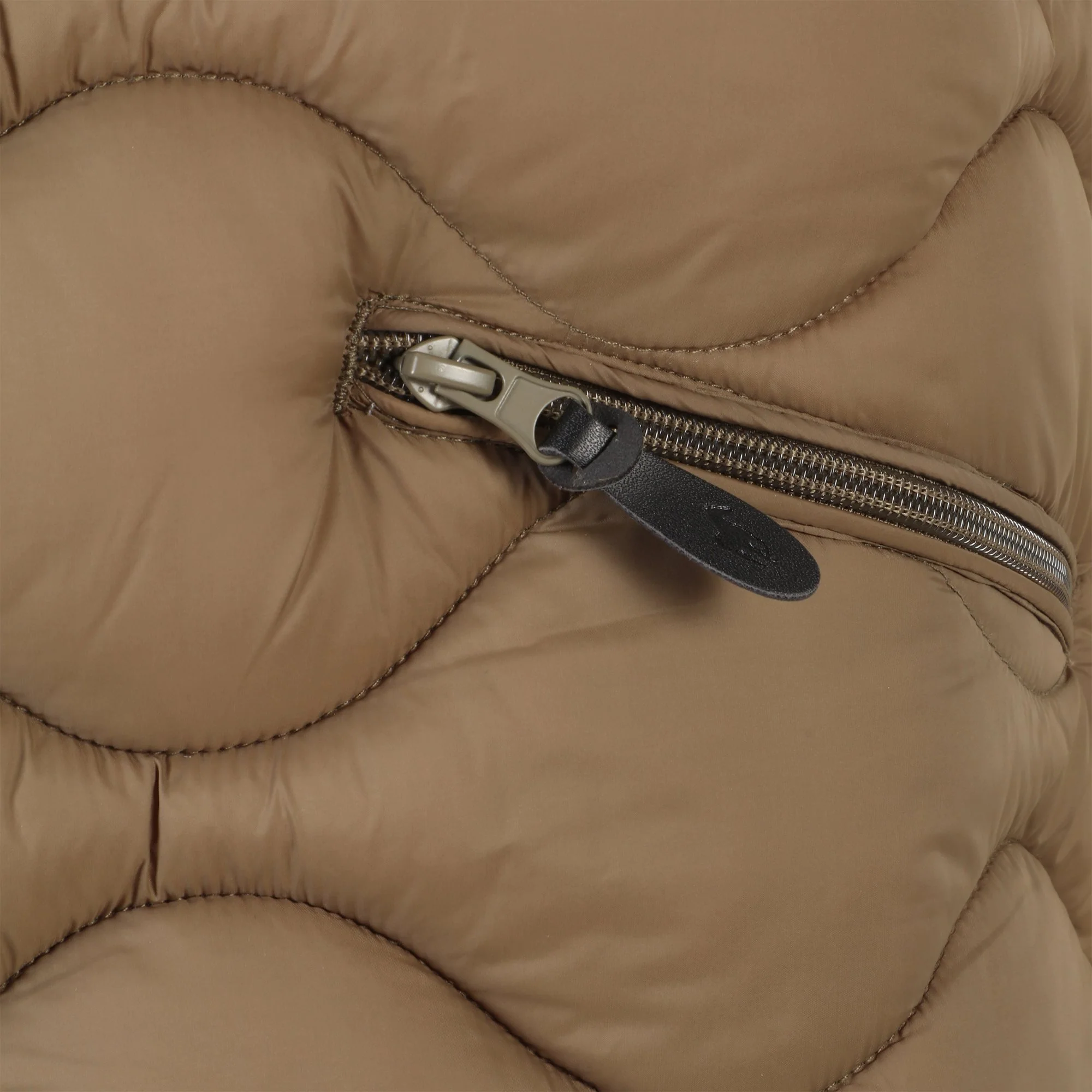Doudoune sans manches matelassé - Kaki - Image 3