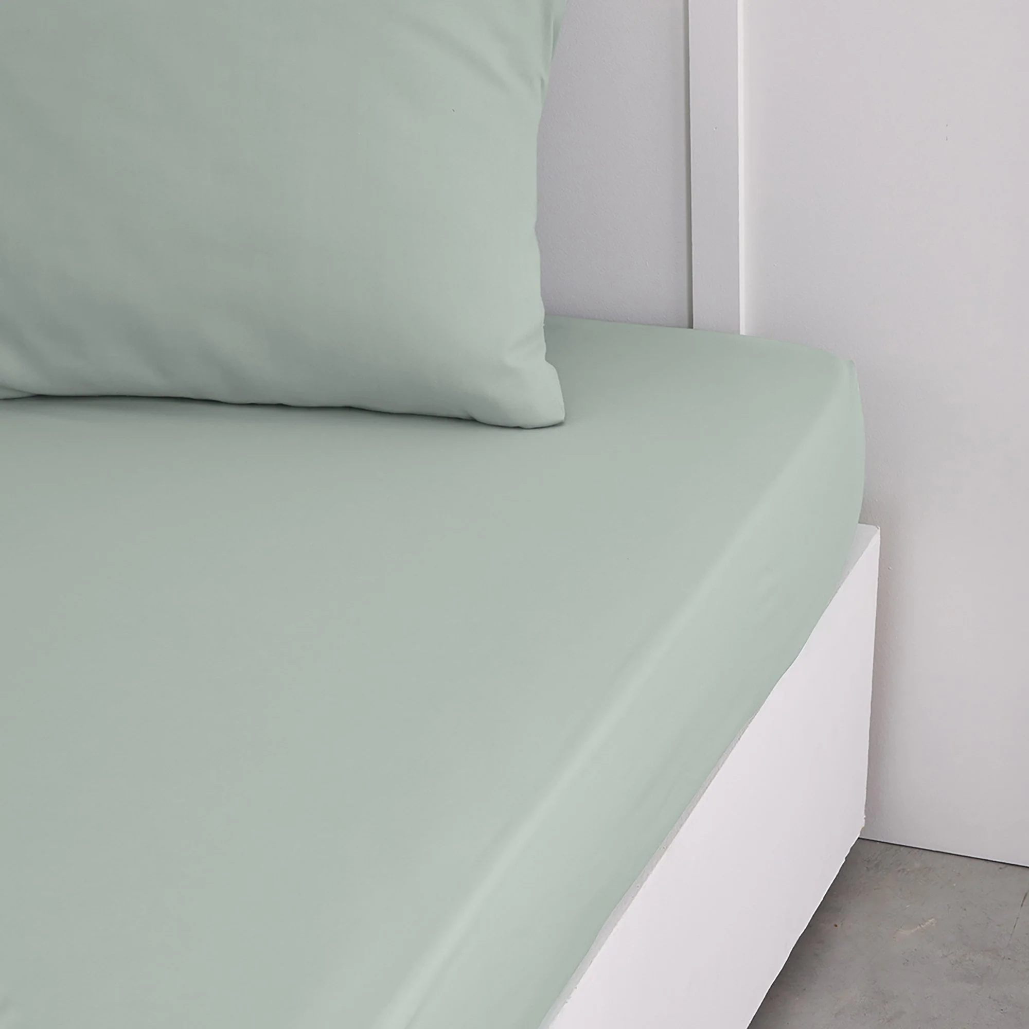 Drap housse tendance 57 fils  - Gris - Image 3