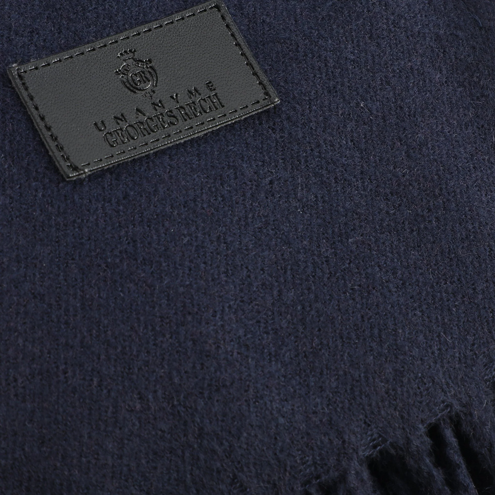 Echarpe en laine boîte  - Bleu foncé - Image 2