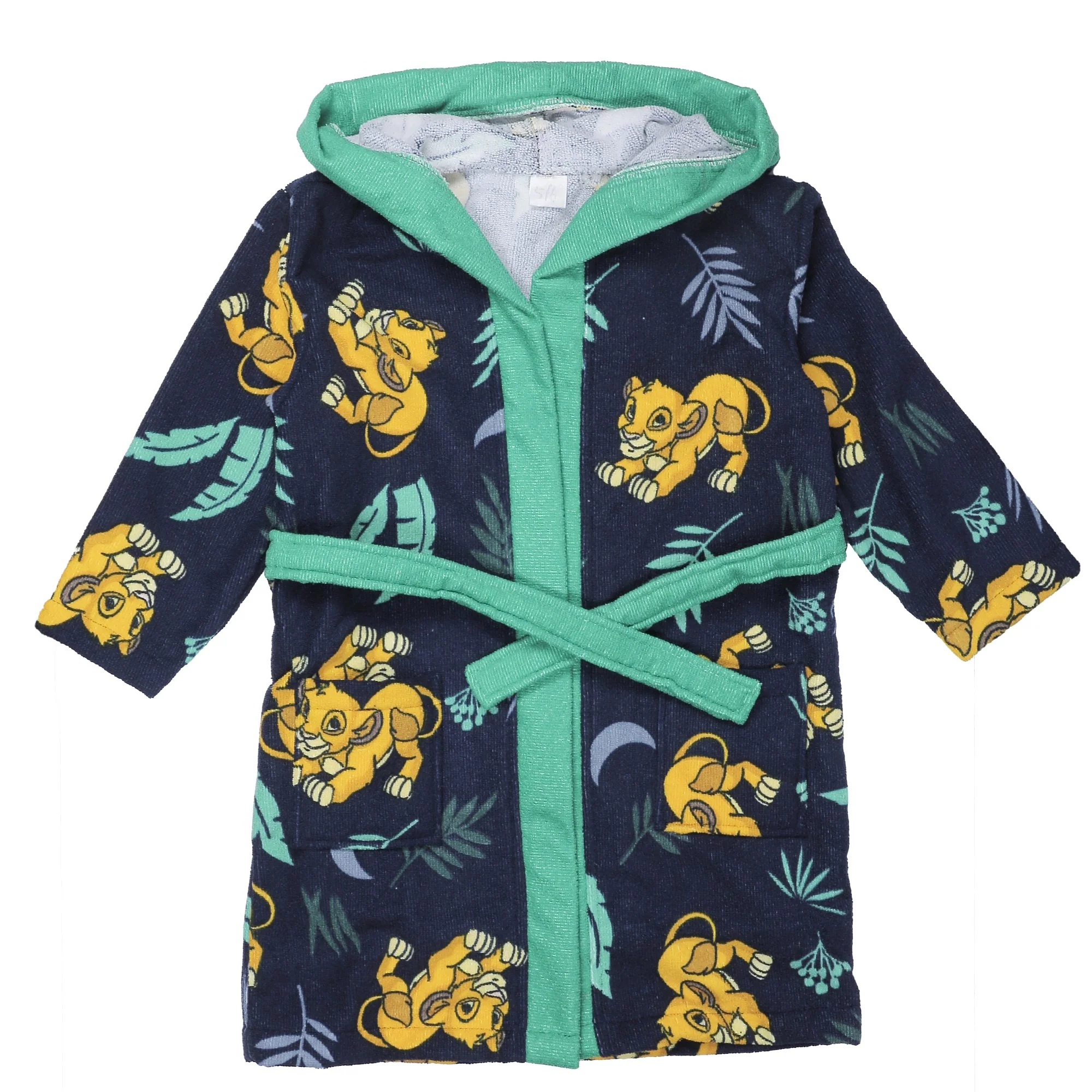 Ensemble de bain peignoir + serviette + gant  - Bleu - Image 6