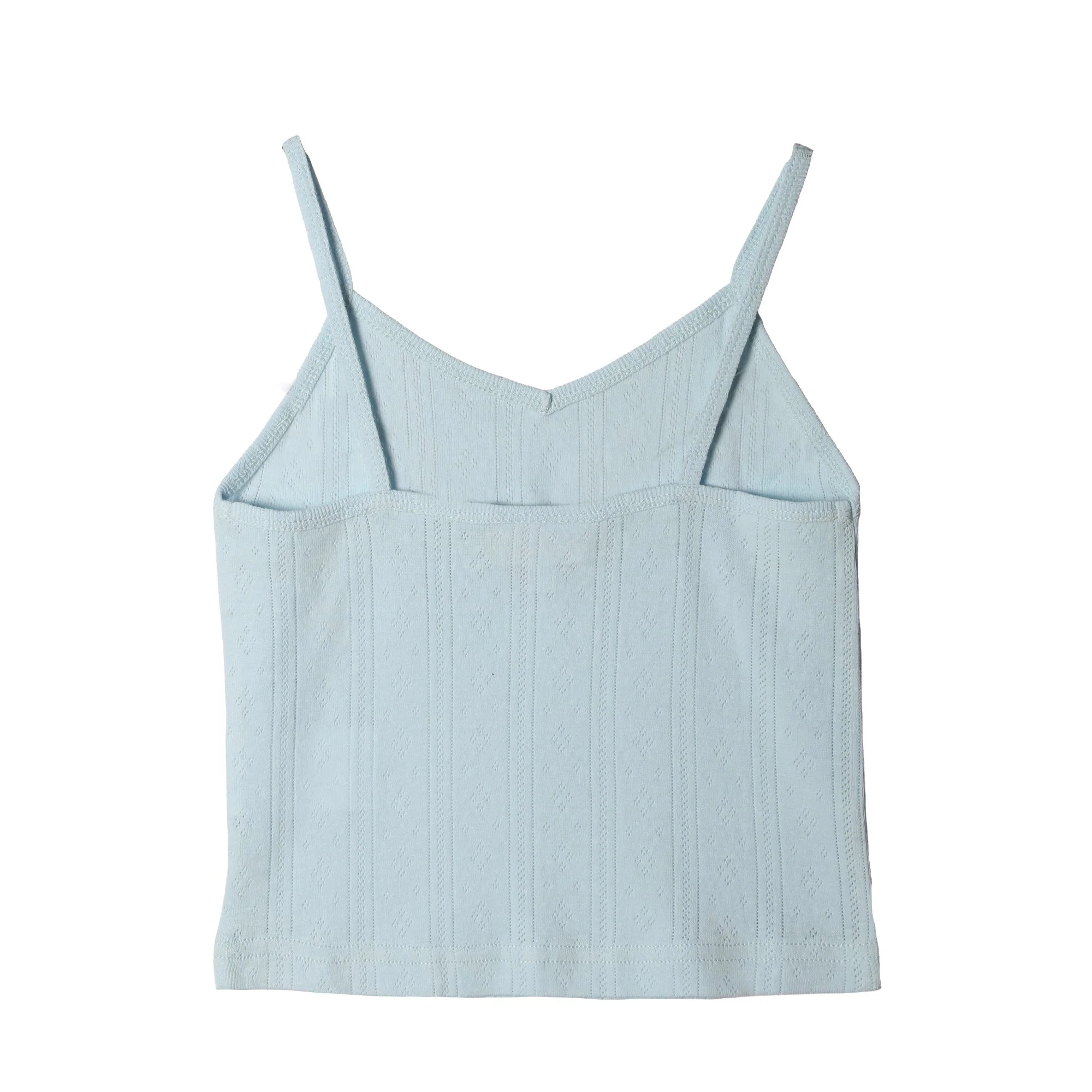 Ensemble pyjama haut bretelles et short  - Bleu clair - Image 3