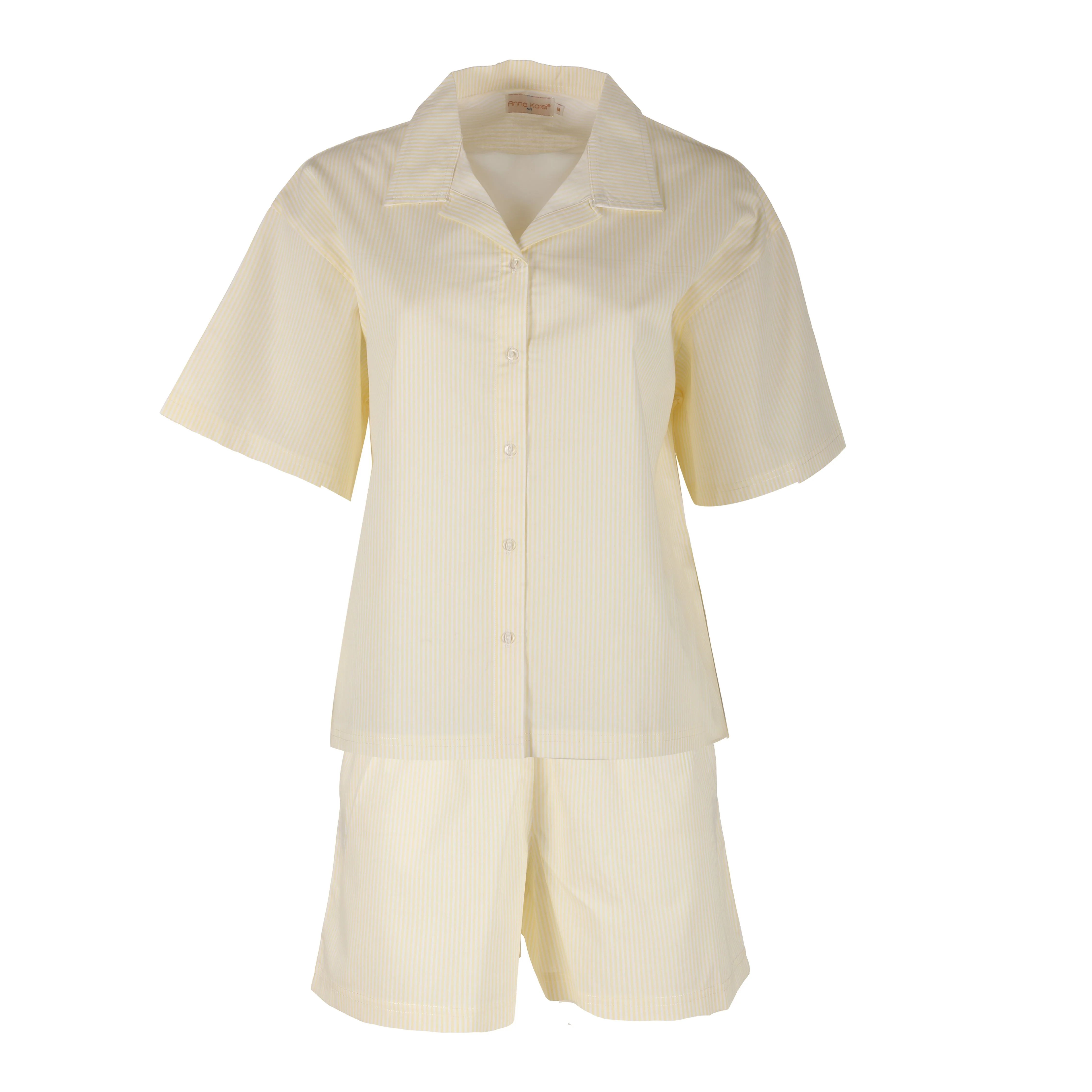 Ensemble pyjama popeline - Jaune