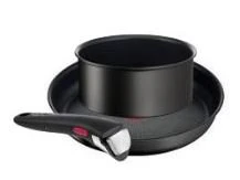 Ensemble sauteuse + casserole poignée amovible