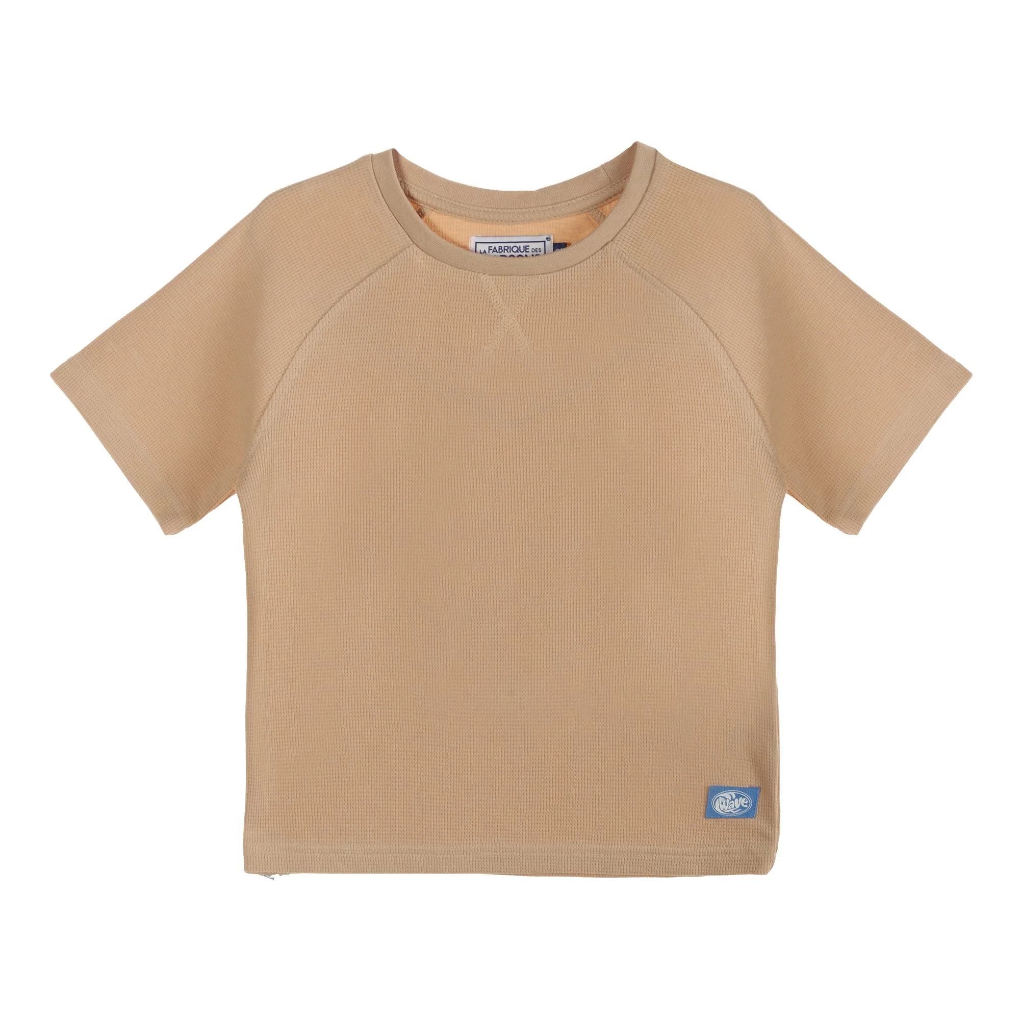 Ensemble tee shirt manche courte et short - Beige