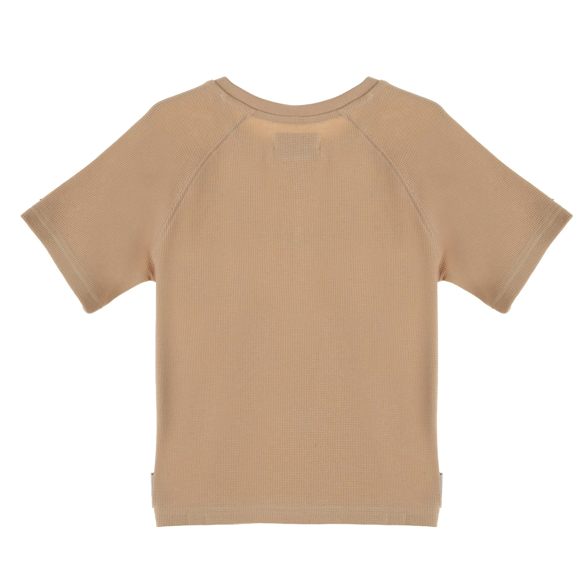 Ensemble tee shirt manche courte et short - Beige - Image 2