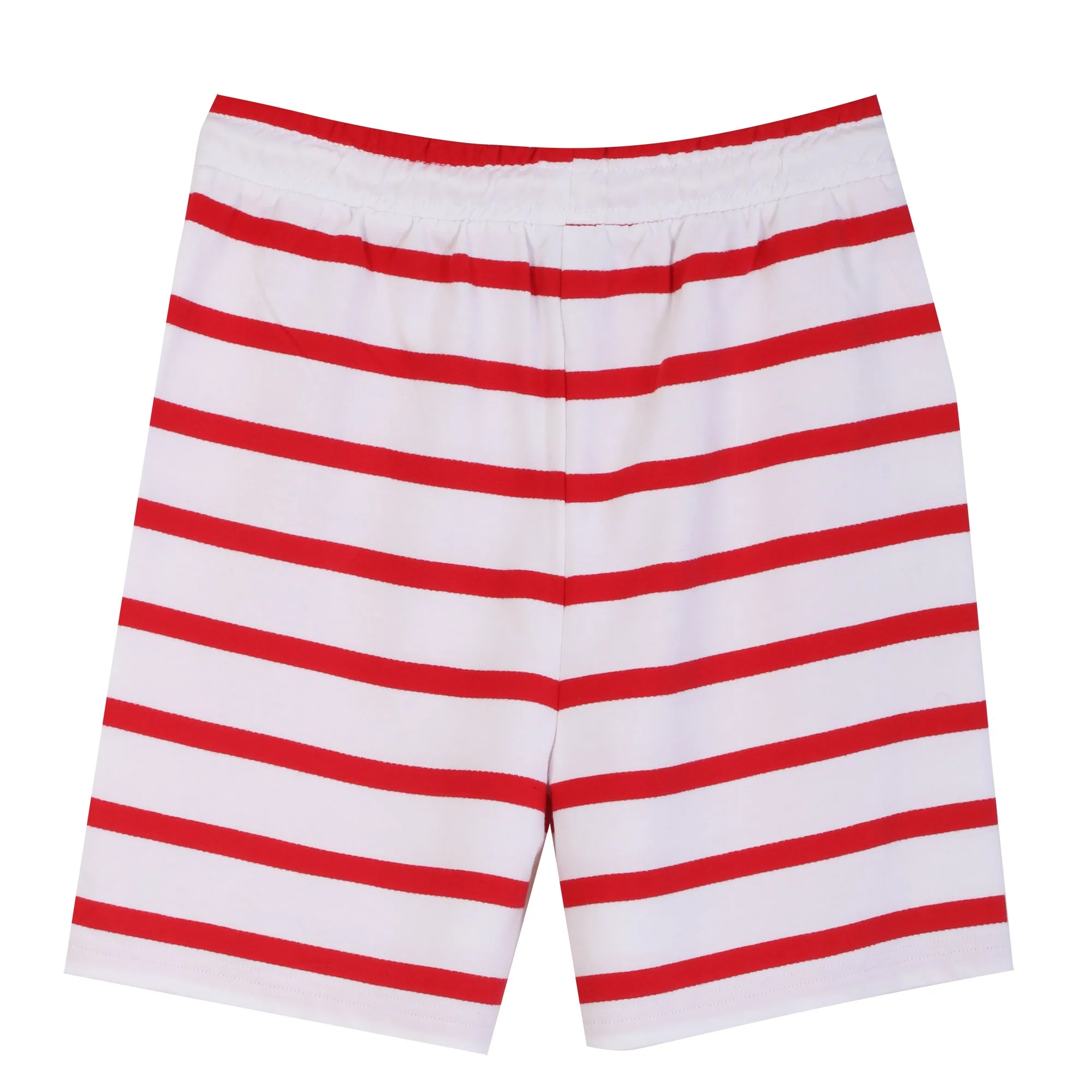 Ensemble Tee-shirt manches courtes + short marinières 3-12 ans  - Rouge - Image 5