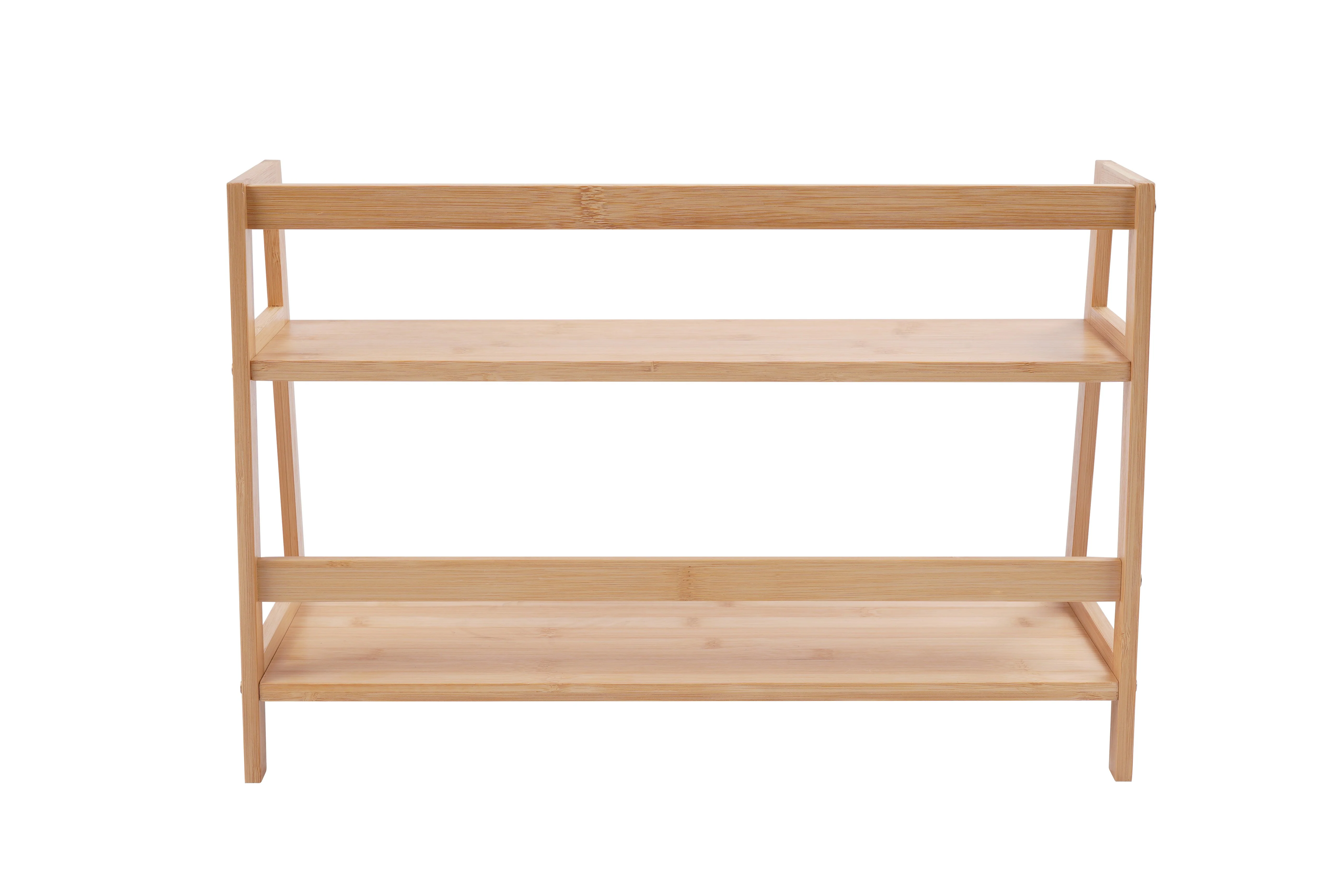 Etagère 2 Niveaux en Bambou - Image 3