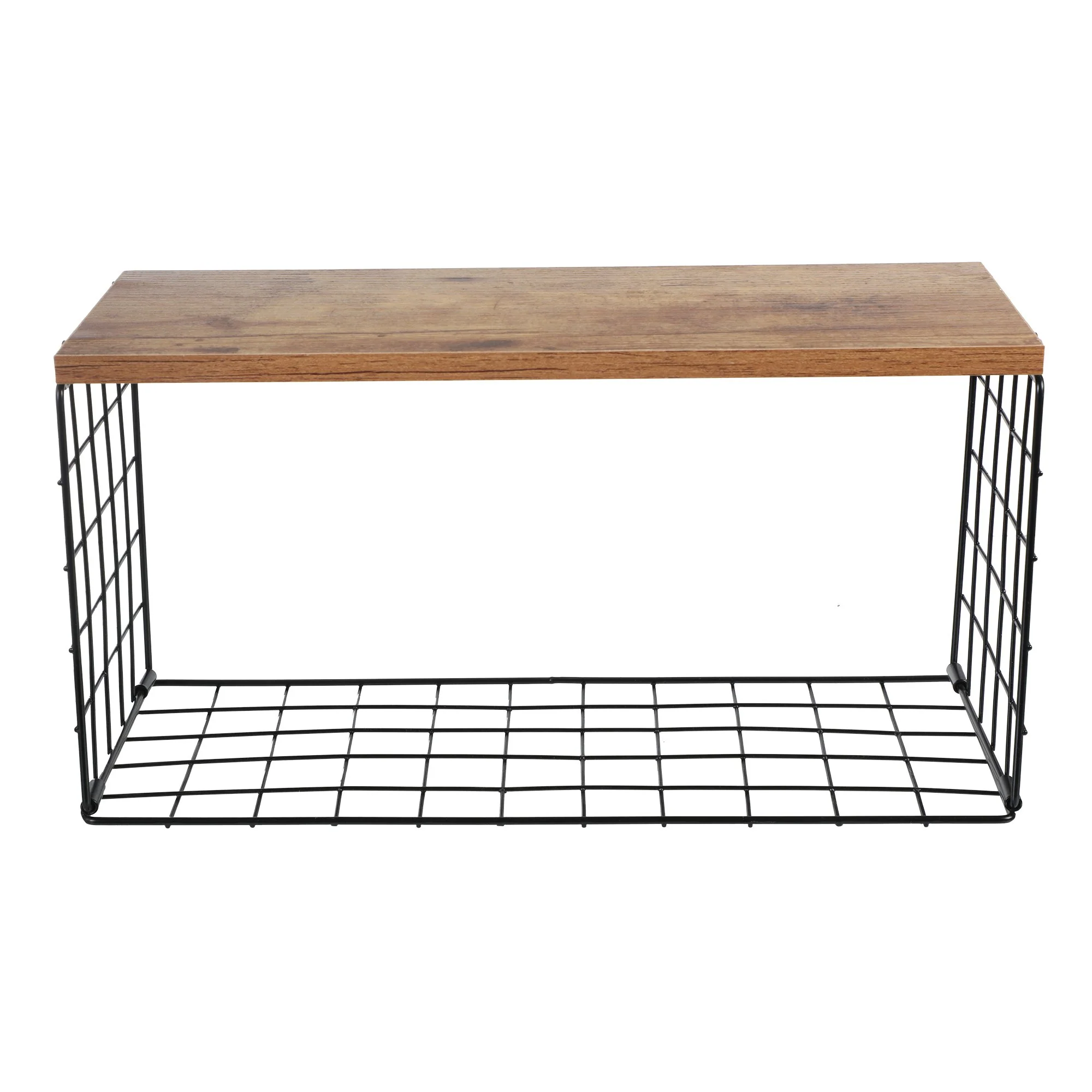 Étagère murale avec panier de rangement