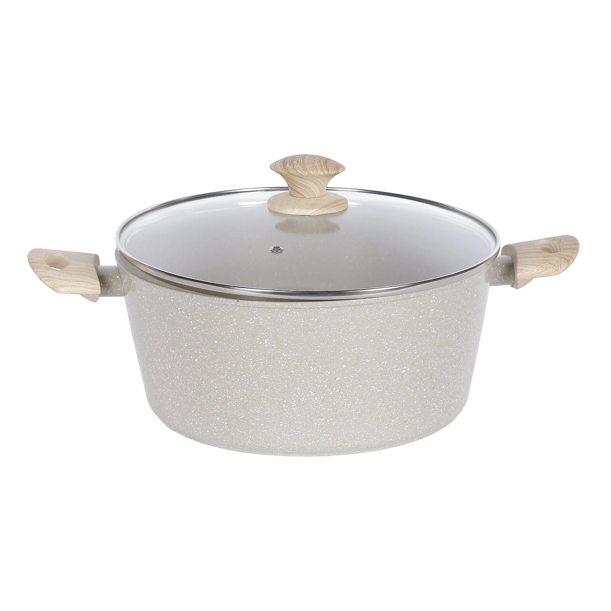 Faitout 25 cm avec couvercle revêtement naturel tous feux dont induction