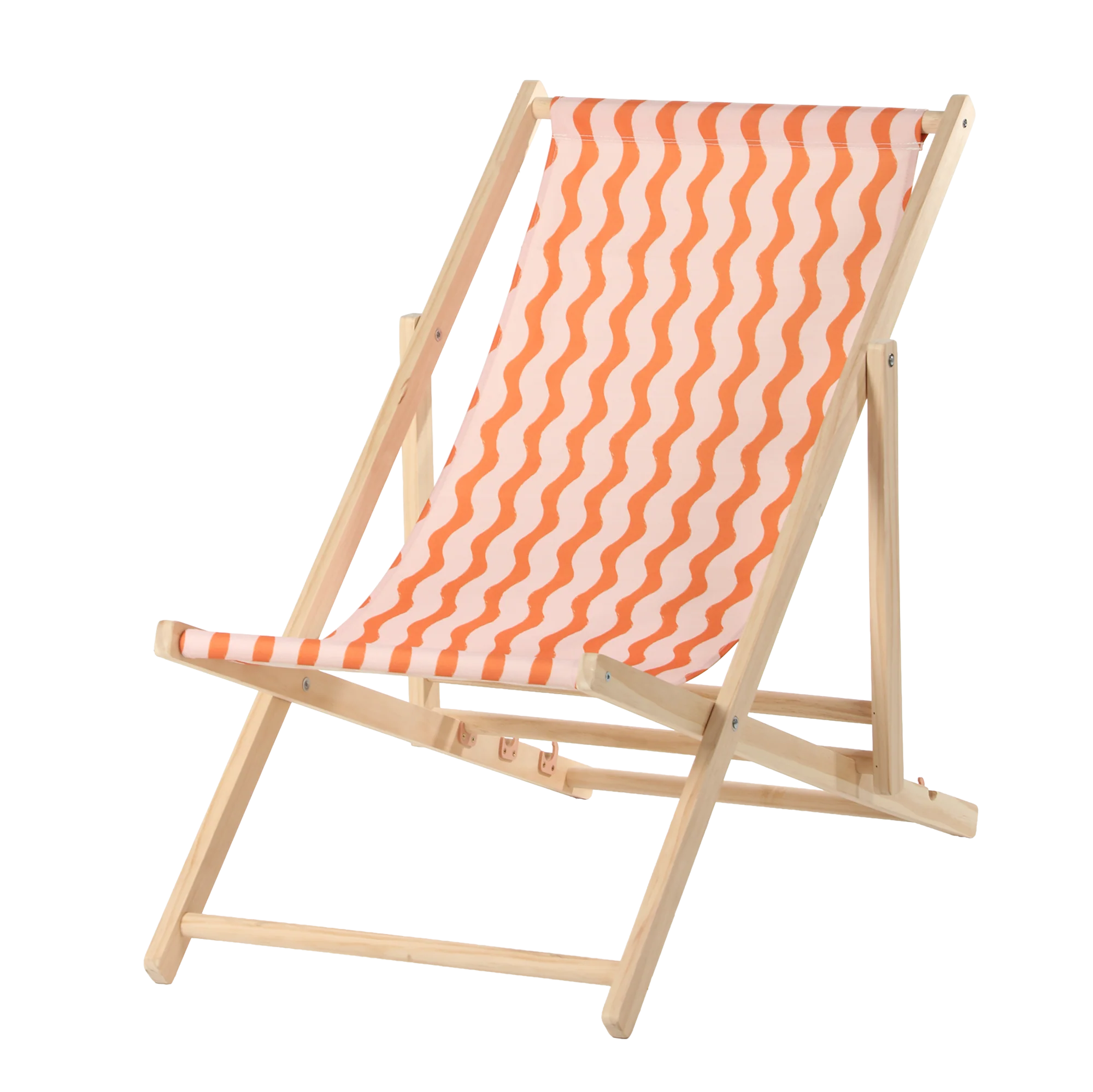 Fauteuil chilienne en bois  - Jaune