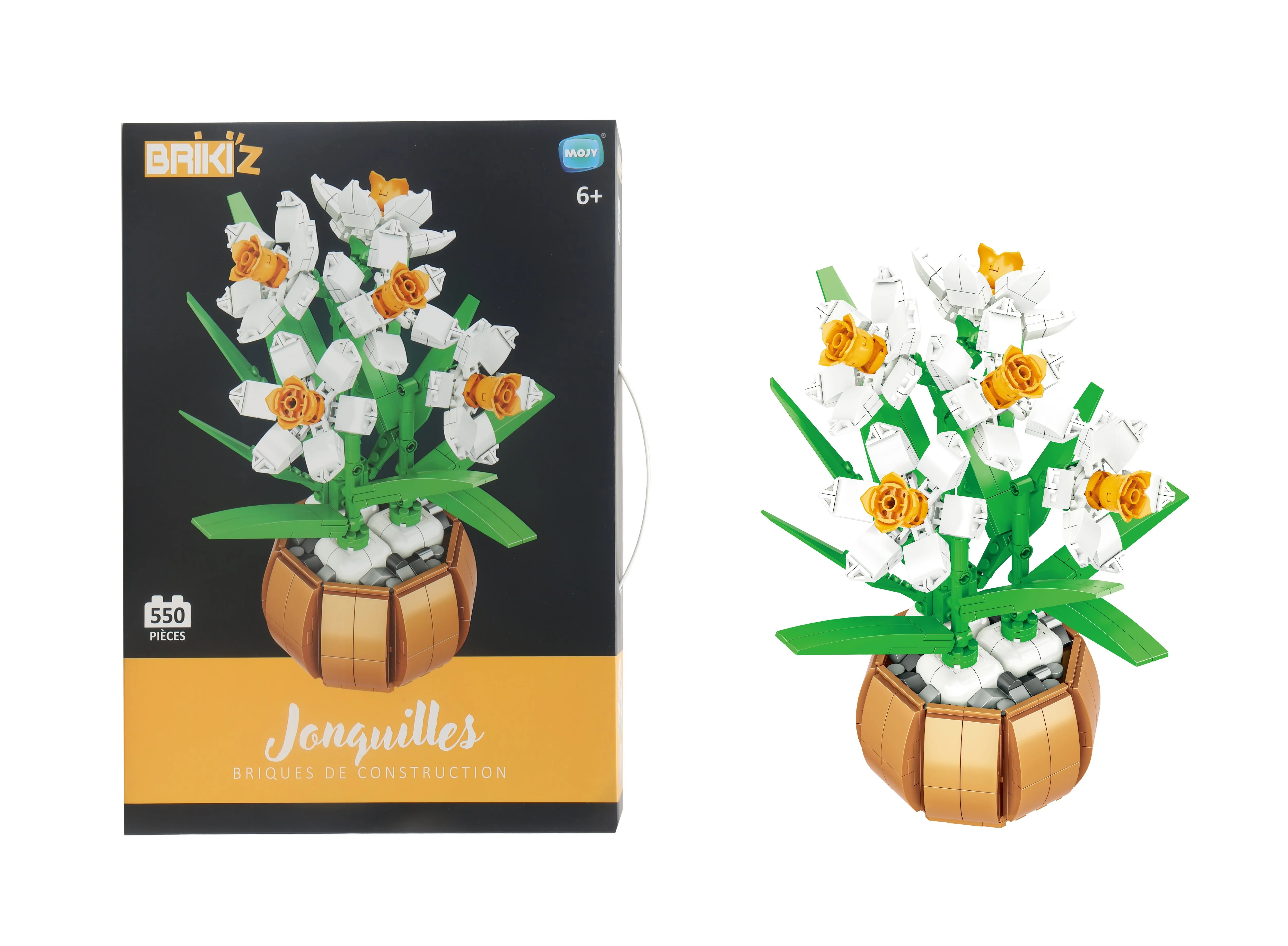 Kit de construction floral 550 pièces - Blanc