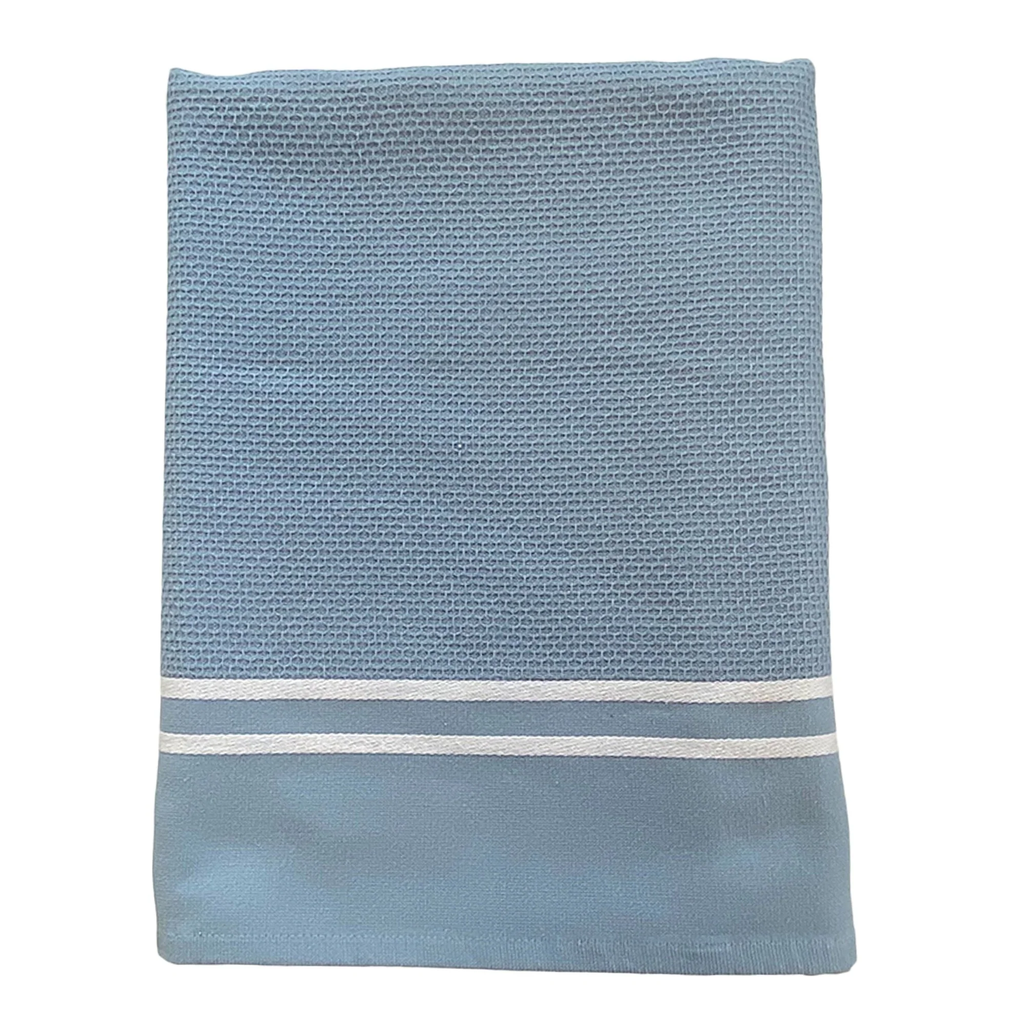 Foutah de plage dos éponge 90x170cm - Bleu foncé - Image 5
