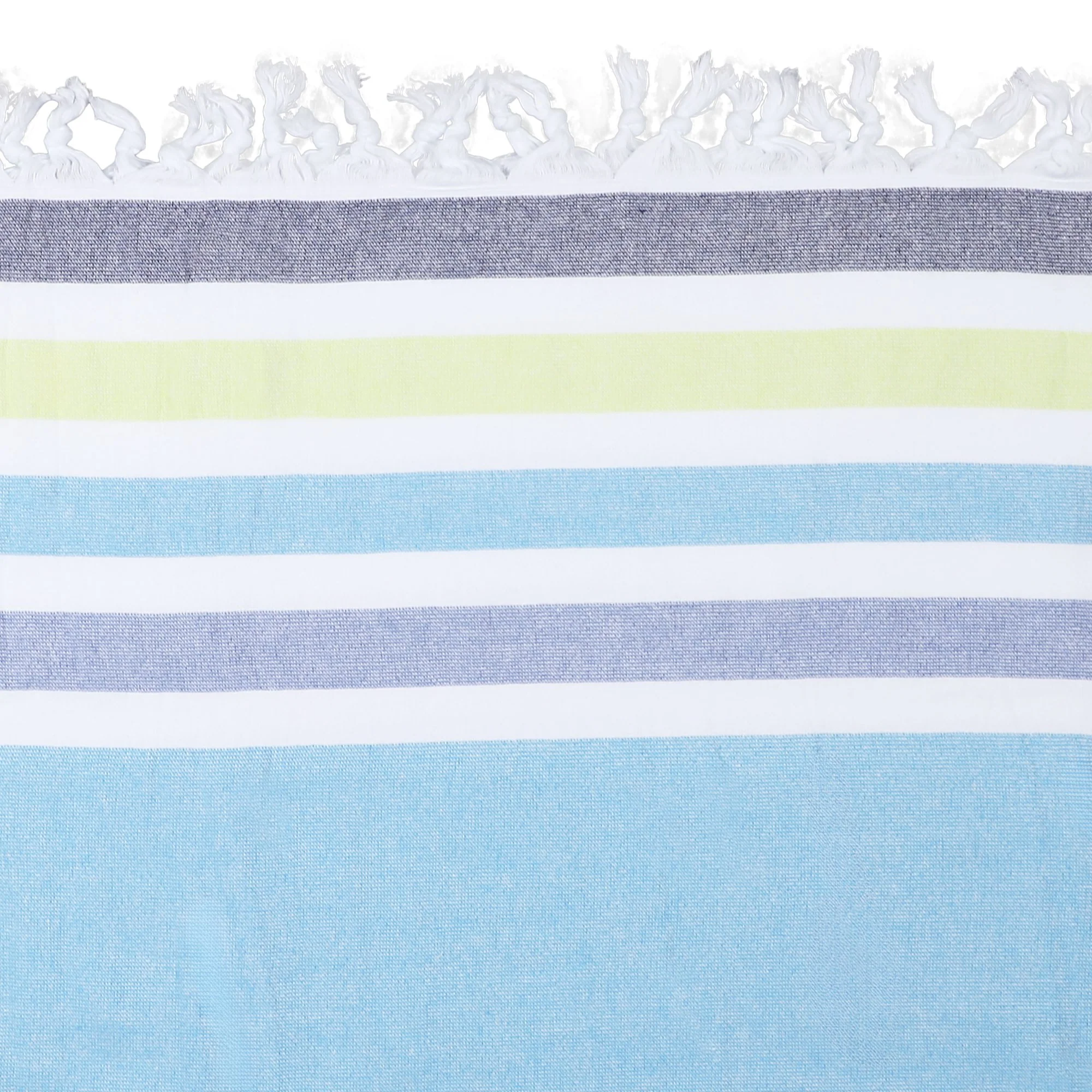 Foutah fidji dos éponge bouclette 100% coton  - Gris - Image 2
