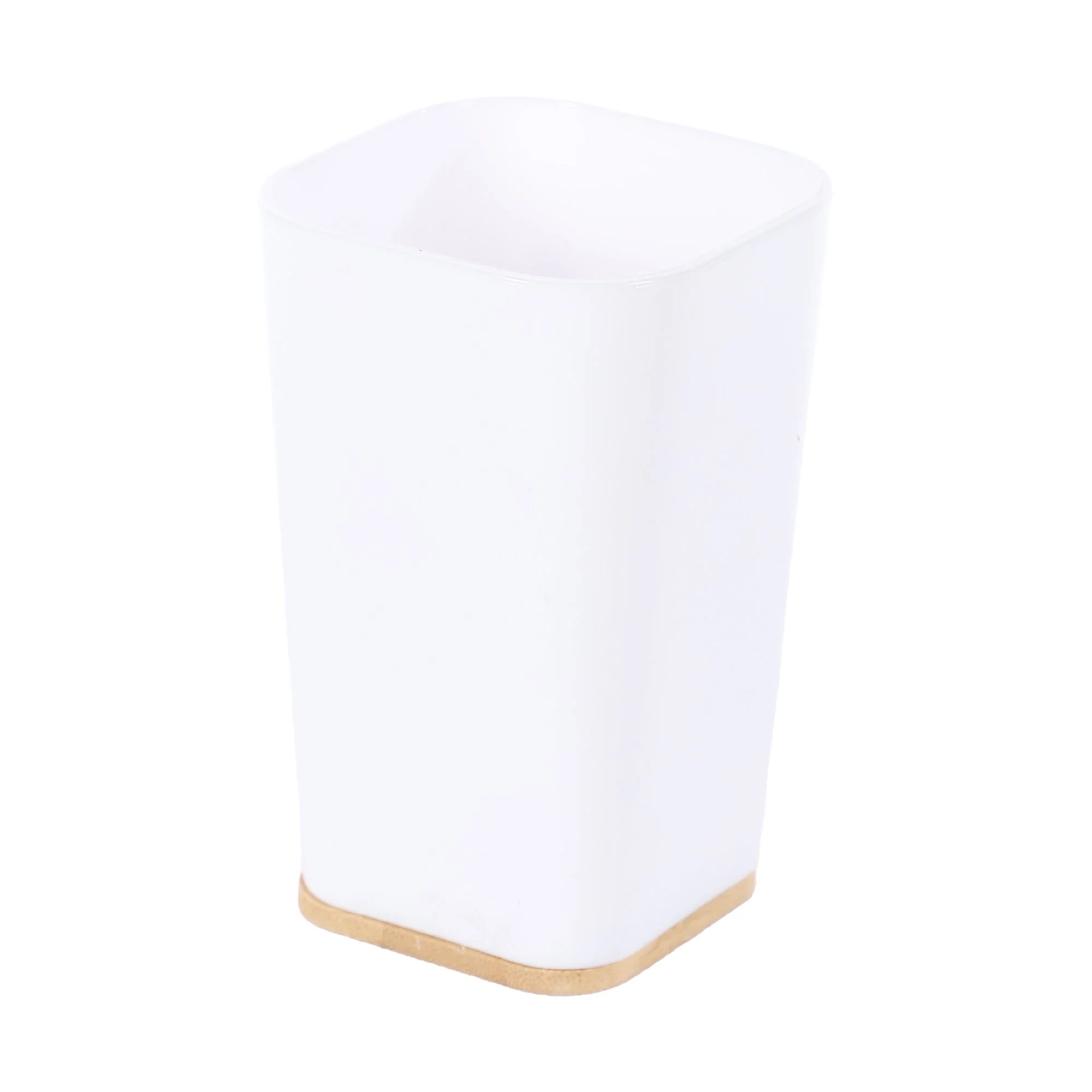 Gobelet support en bambou  - Blanc