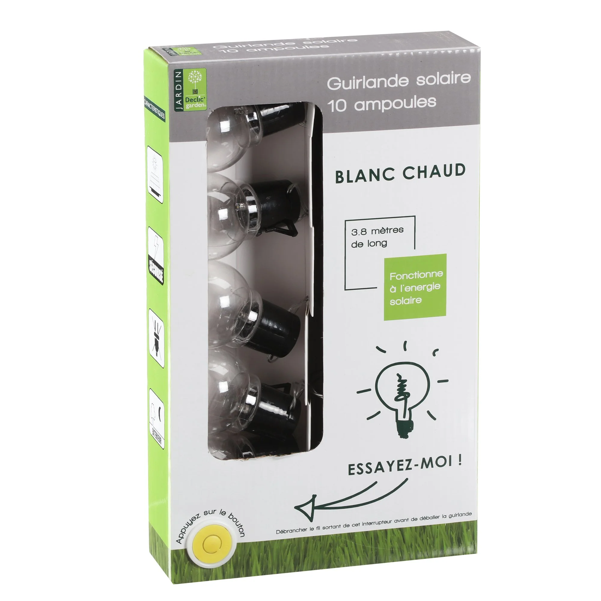Guirlande solaire de 20 ampoules - Multicolore - Image 4
