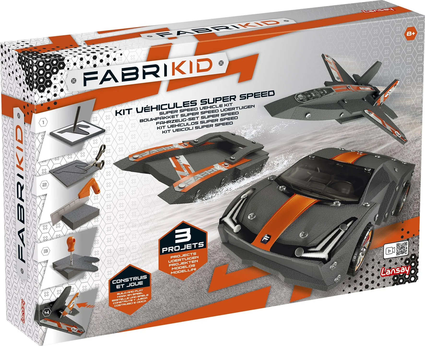 Kit véhicules super speed fabrikid