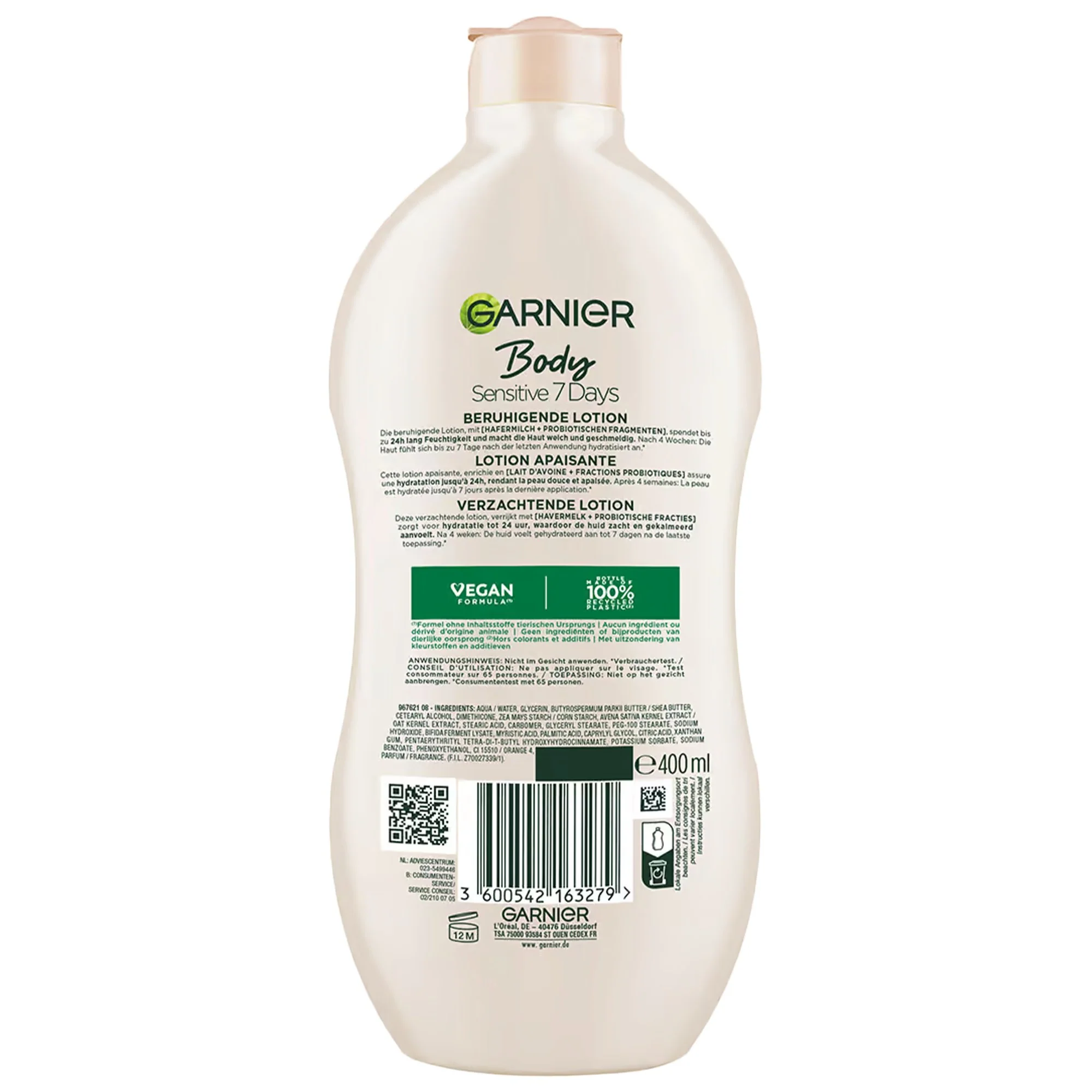 Lait corps sensitive 7 days