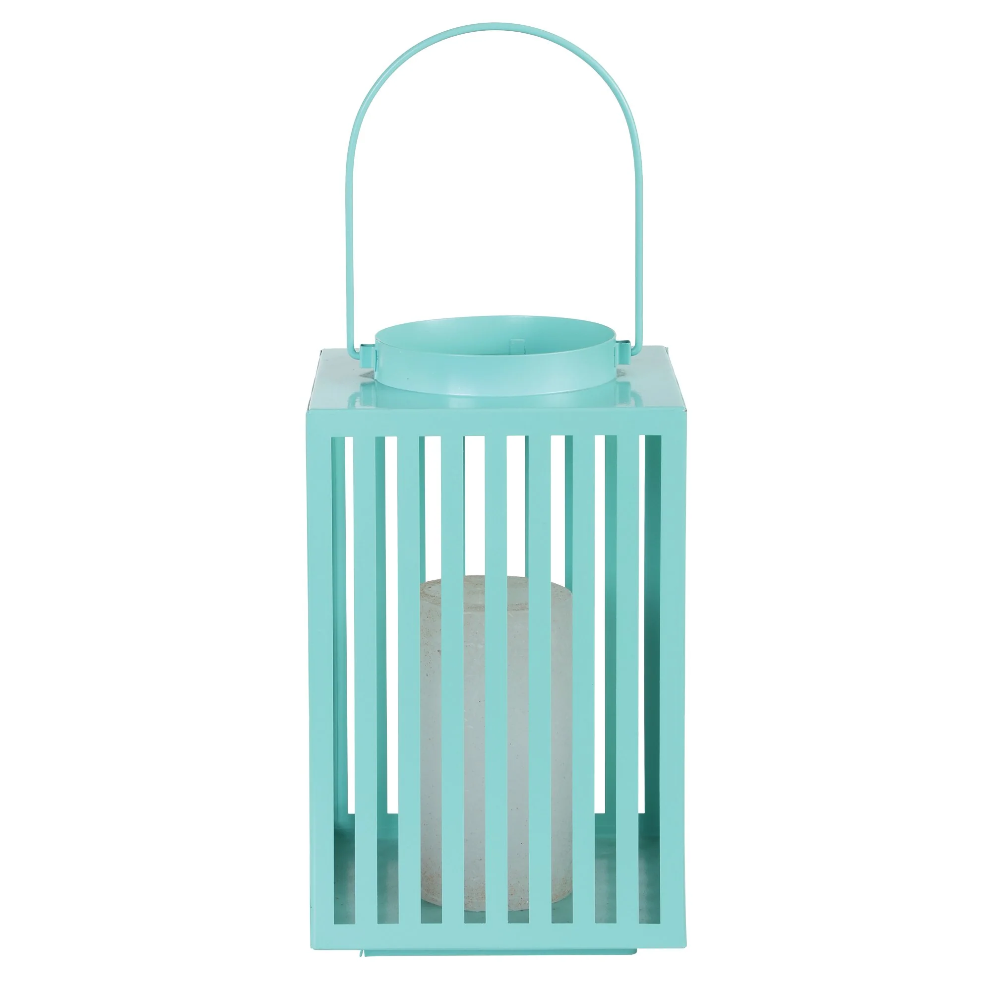 Lanterne solaire turquoise