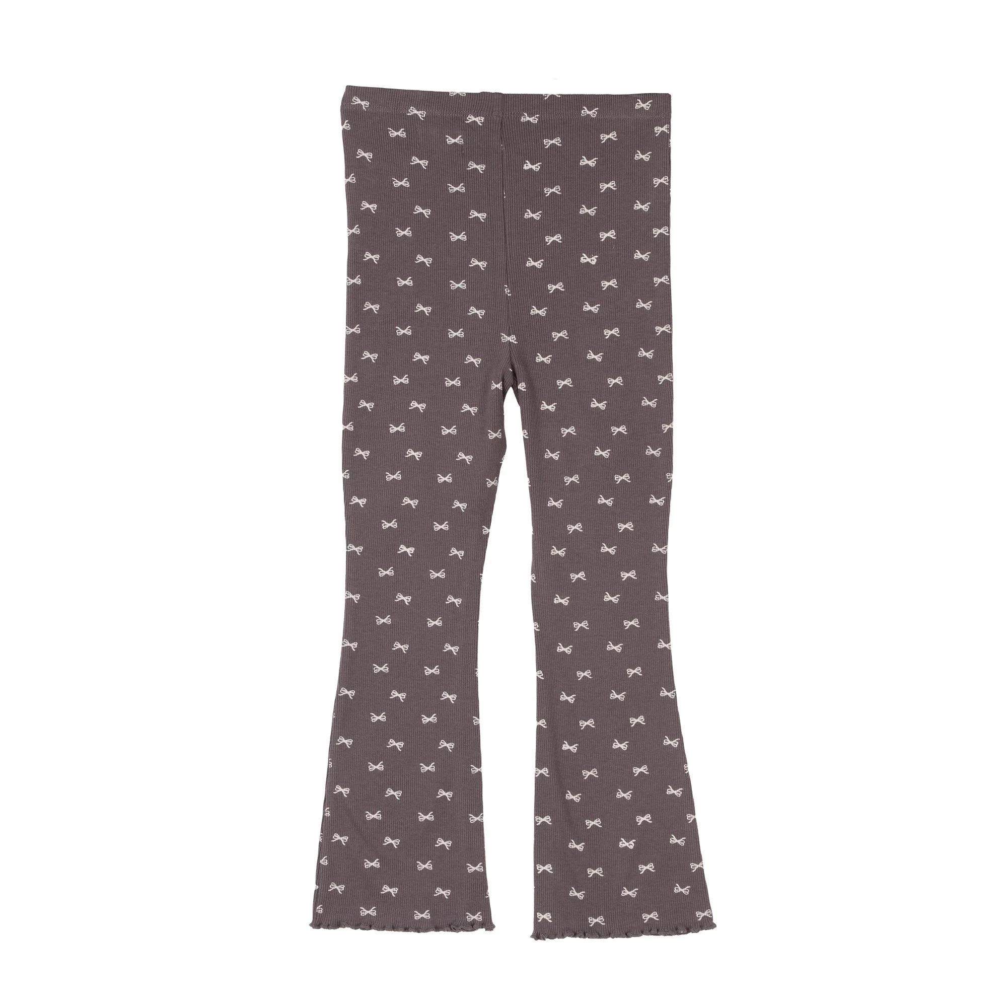 Legging droit côtelé 3/12 ans - Gris - Image 2