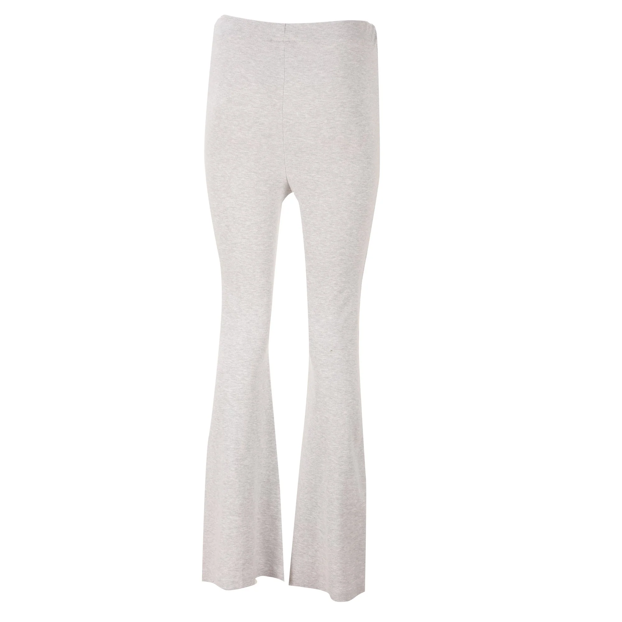 Legging évasé fente sur le bas - Gris - Image 2