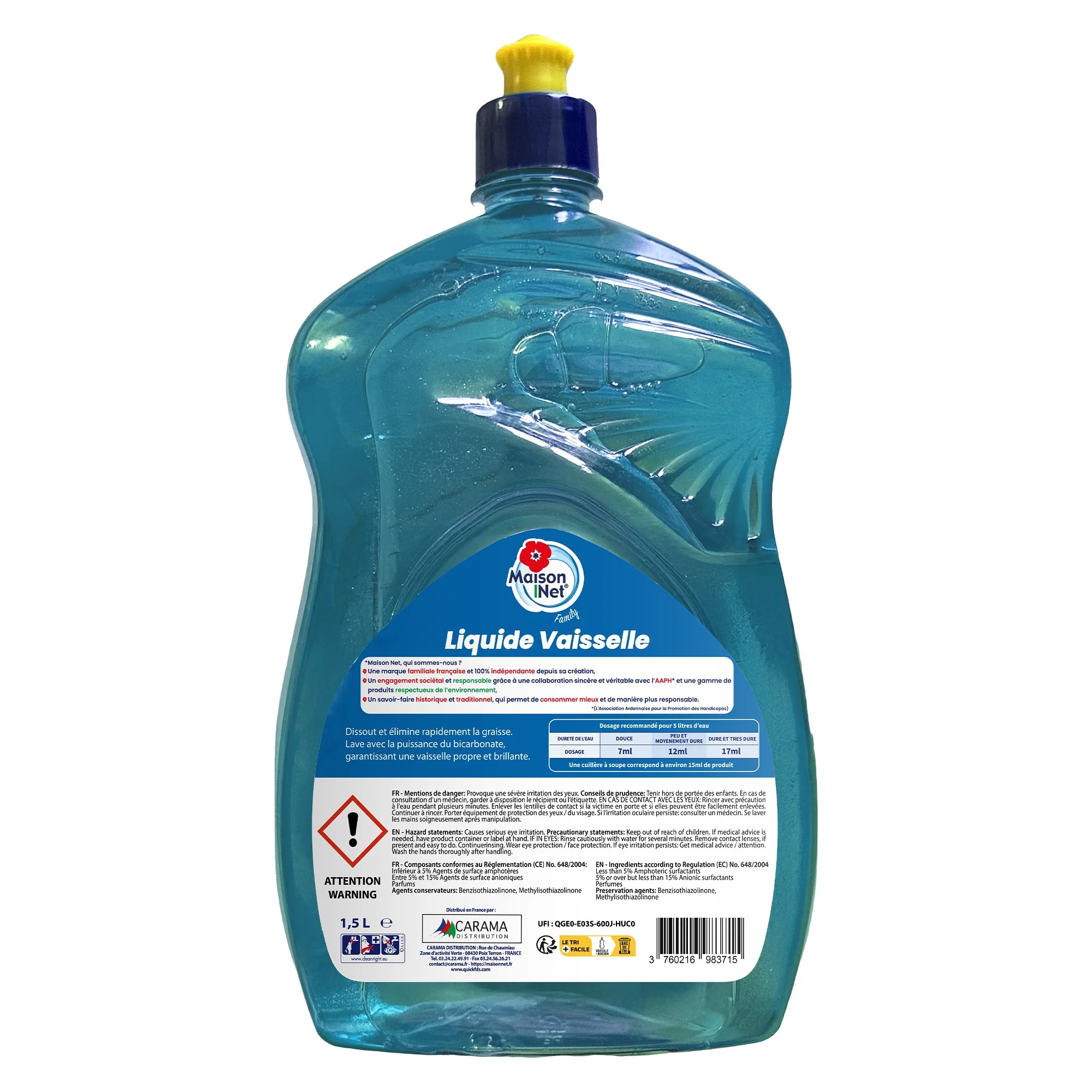 LIQUIDE VAISSELLE BICARBONATE - Image 2
