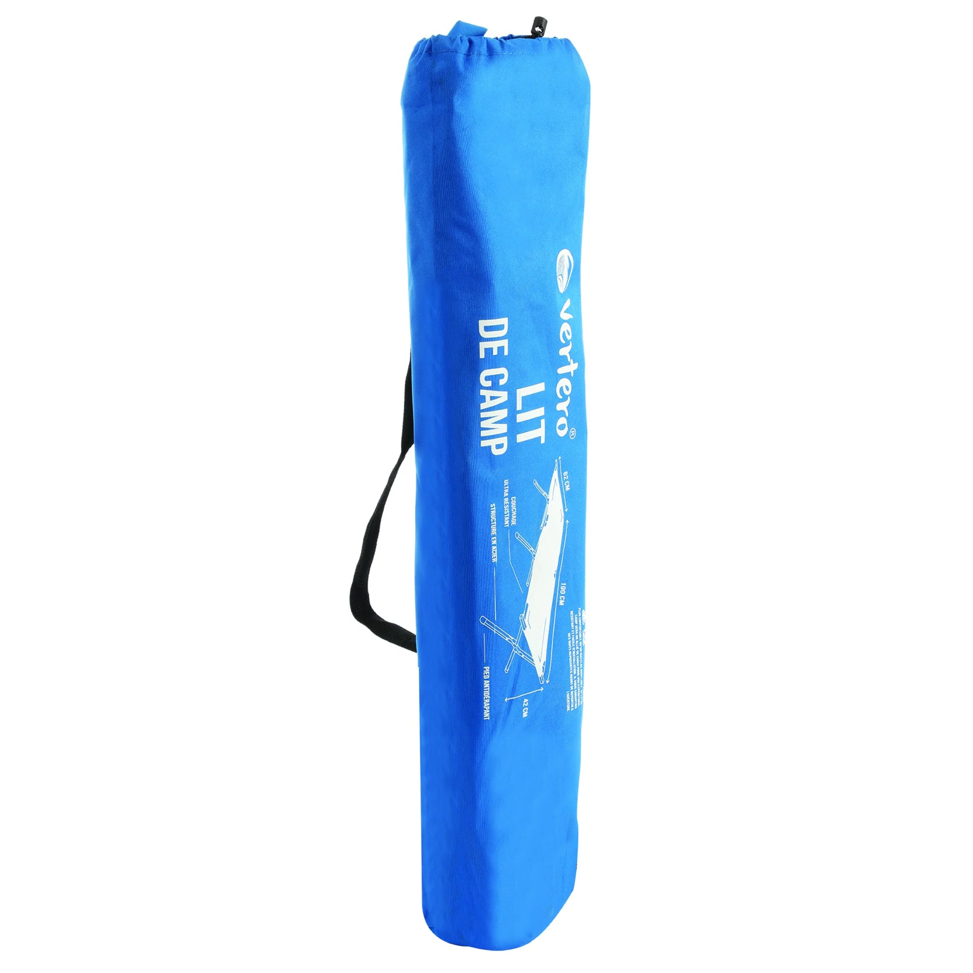 Lit de camping pliable  - Bleu - Image 3