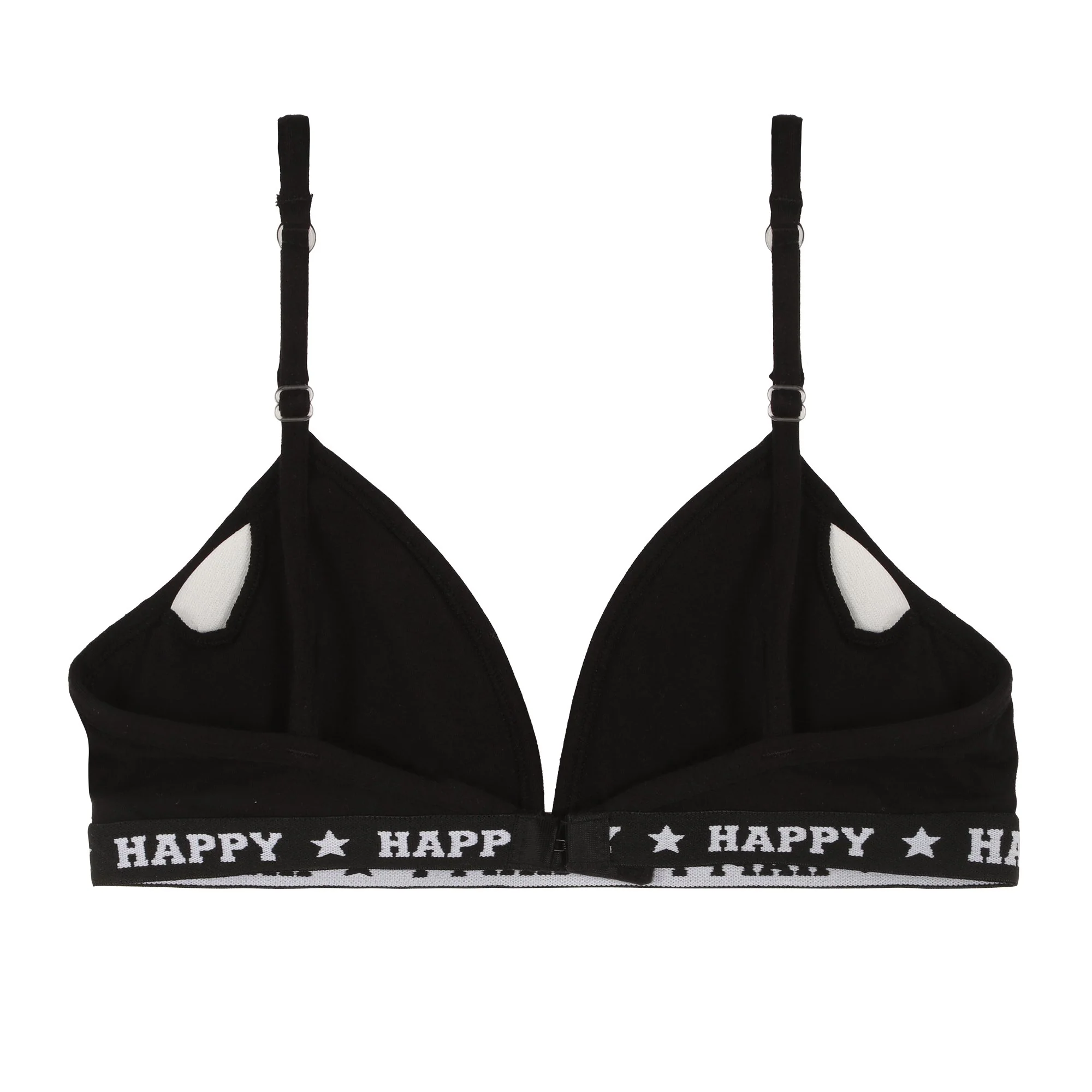 Lot de 2 soutien gorges en coton coque fine - Noir - Image 3