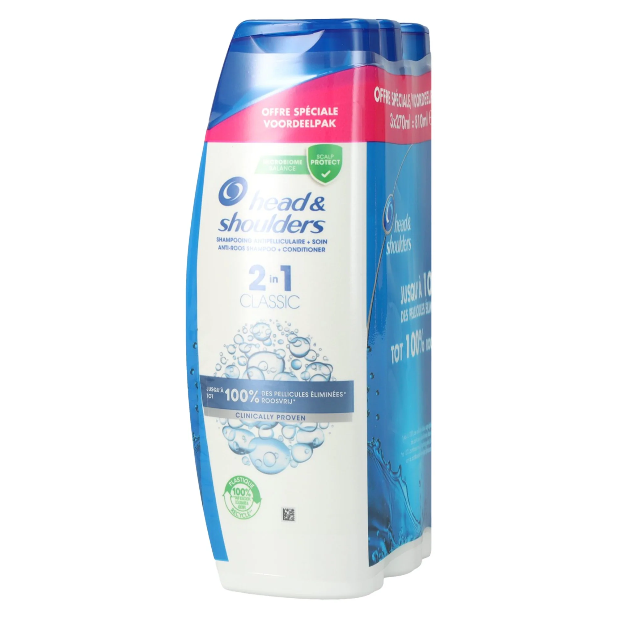 Lot de 3 shampoing 2 en 1 classic