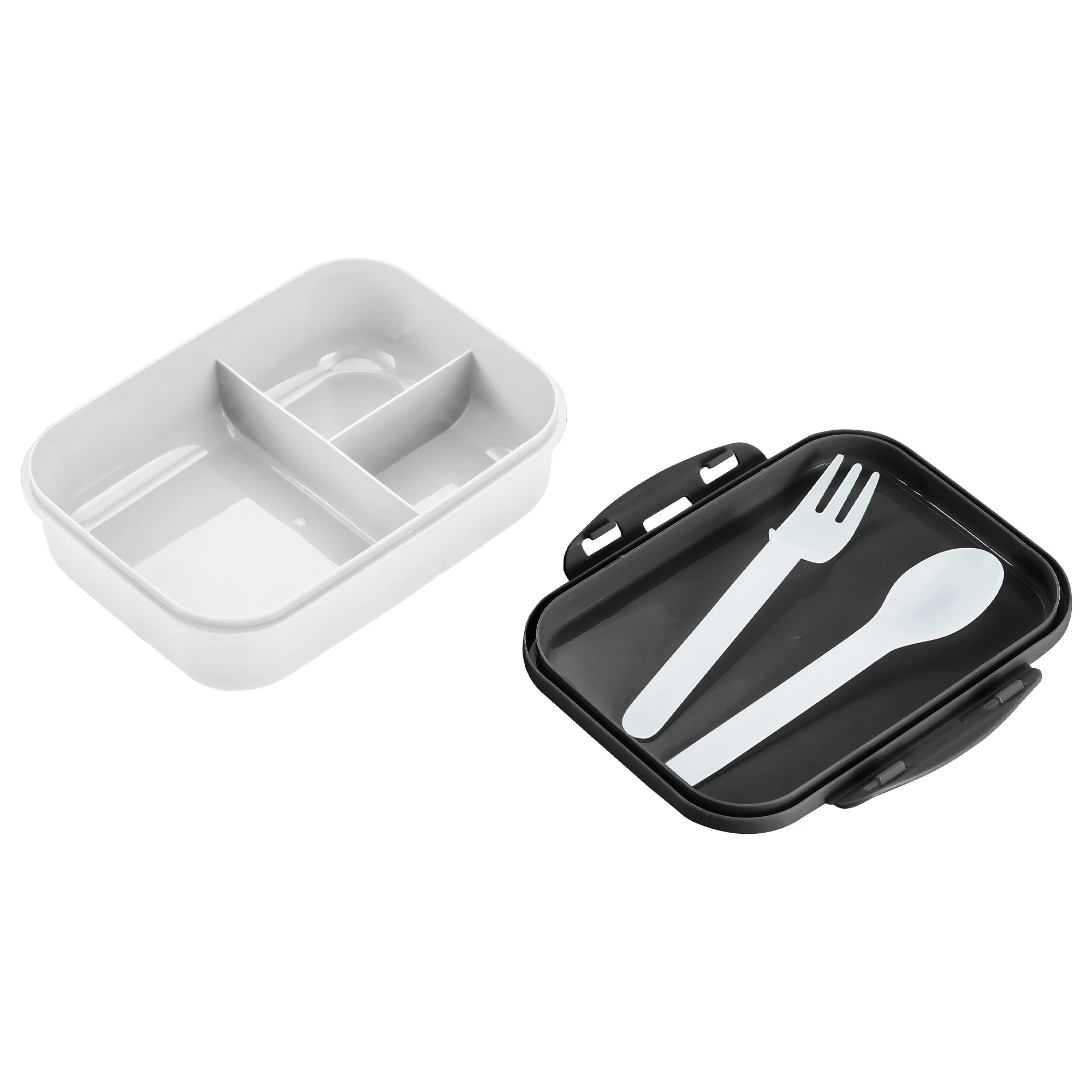 Lunch box + couverts en plastique - Image 2