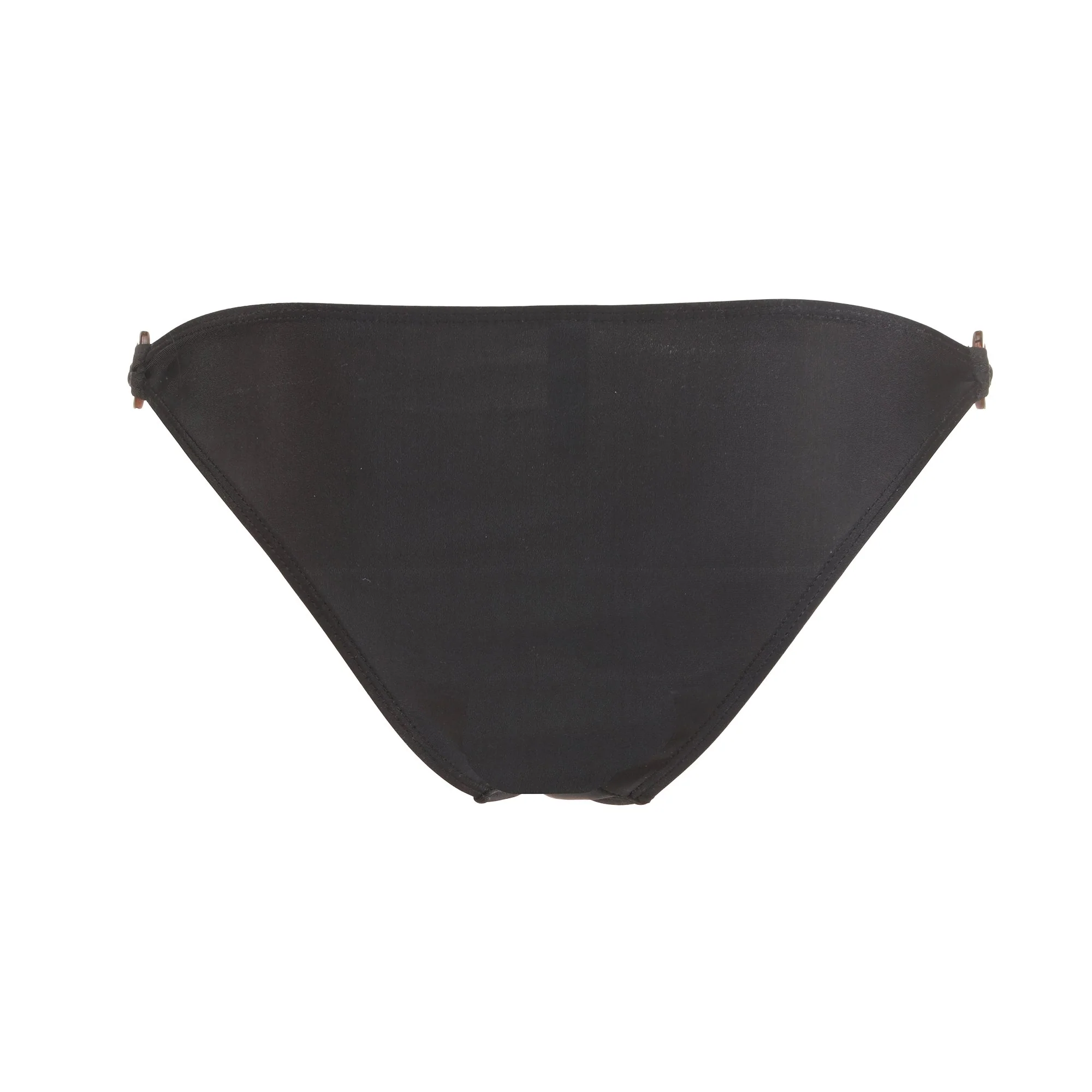 Maillot de bain 2 pièces uni - Noir - Image 3