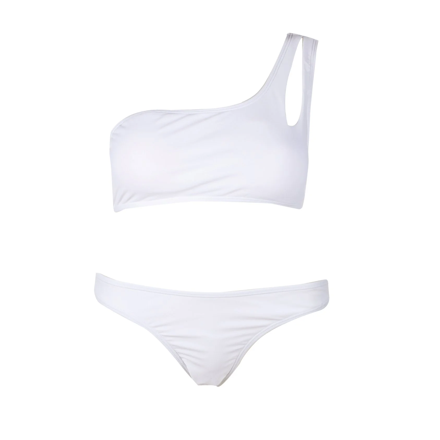 MAILLOT DE BAIN 2PCS MANCHES ASYMETRIQUES IMP 36/42 - Image 3