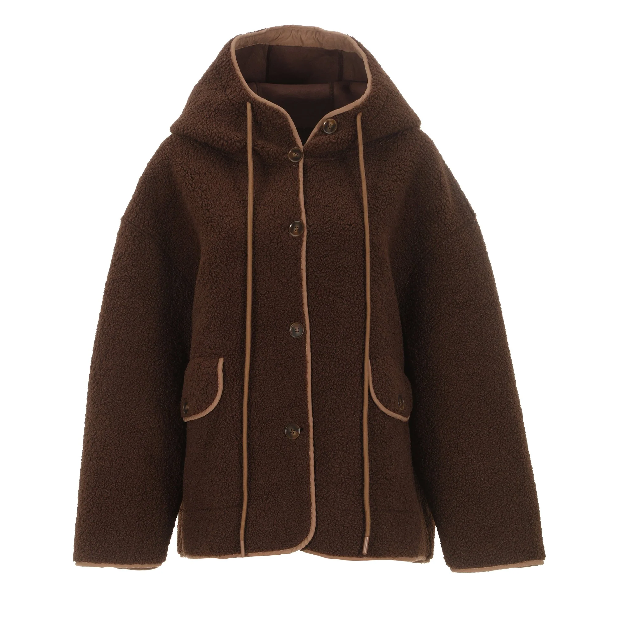 Manteau sherpa - Marron