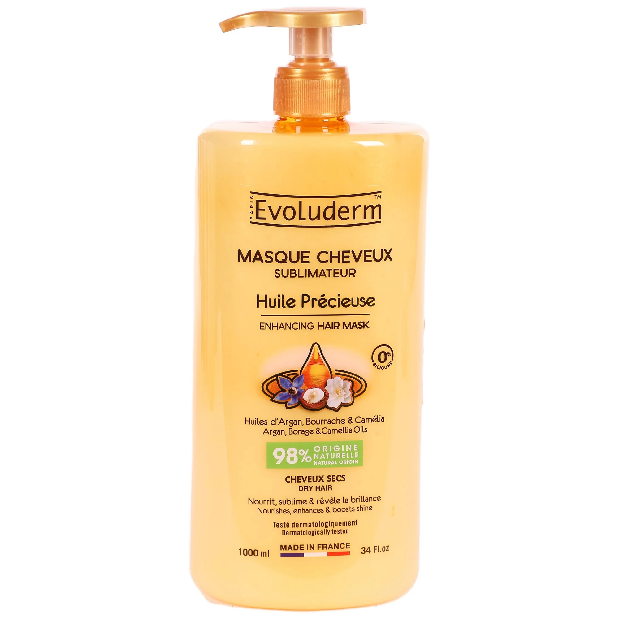 Masque pour cheveux à l'huile précieuse