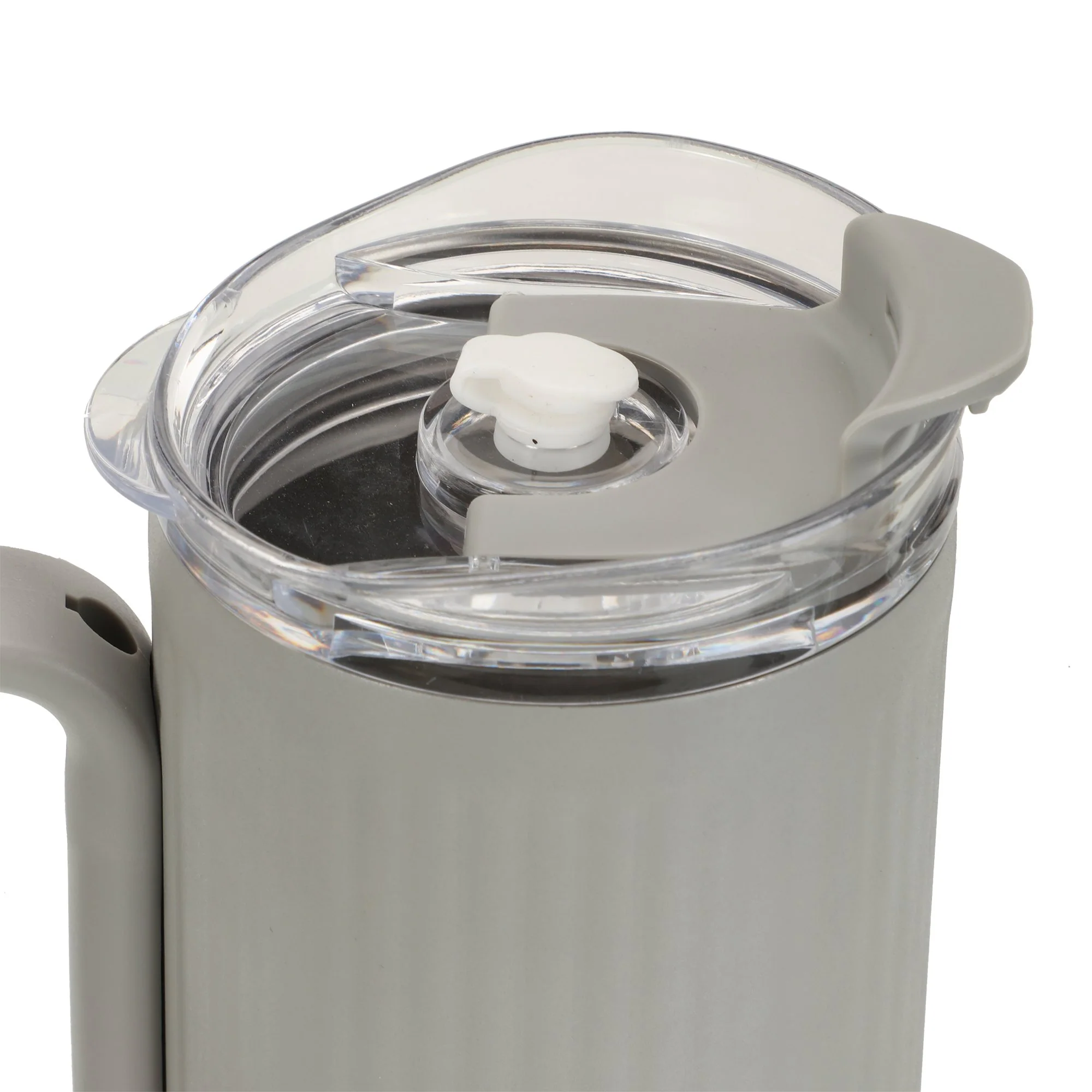 Mug de transport Isotherme avec poignée fantaisie 1,2 L - Gris