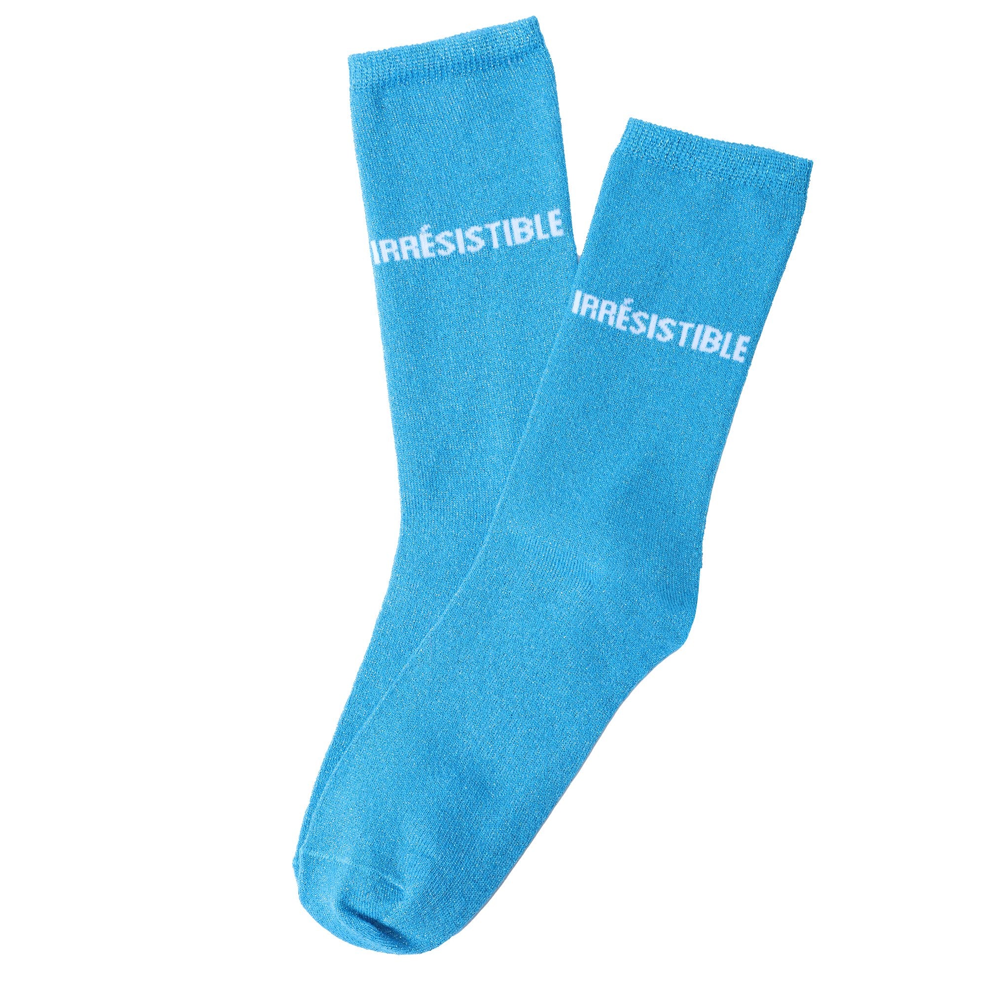 Paire de chaussette paillette avec message - Noir - Image 4
