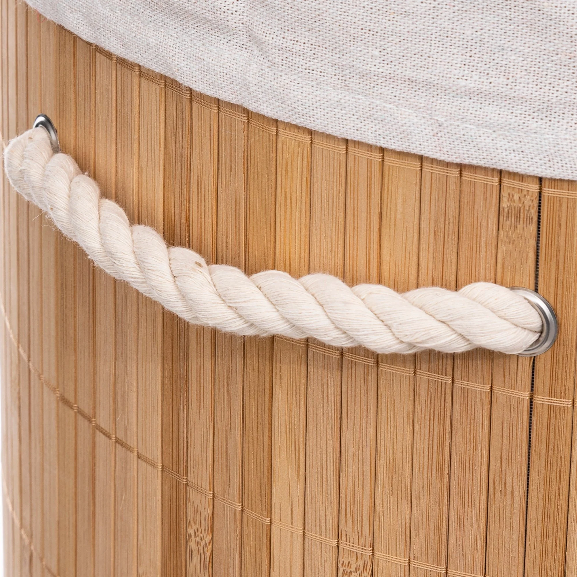 Panier à linge bambou 48L - Image 4