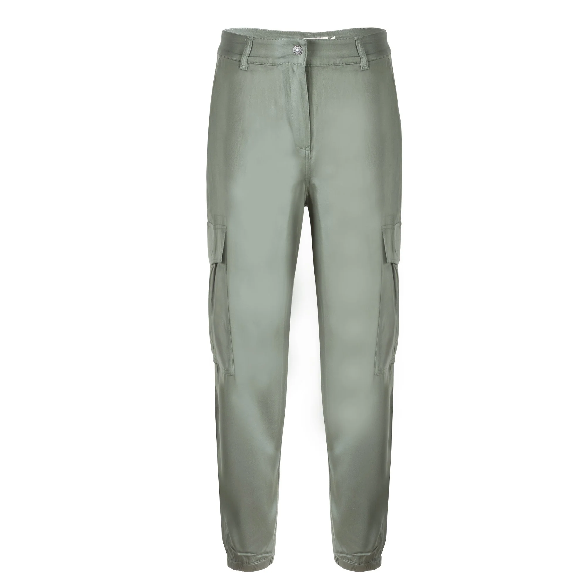 Pantalon cargo fluide  - Vert - Image 3