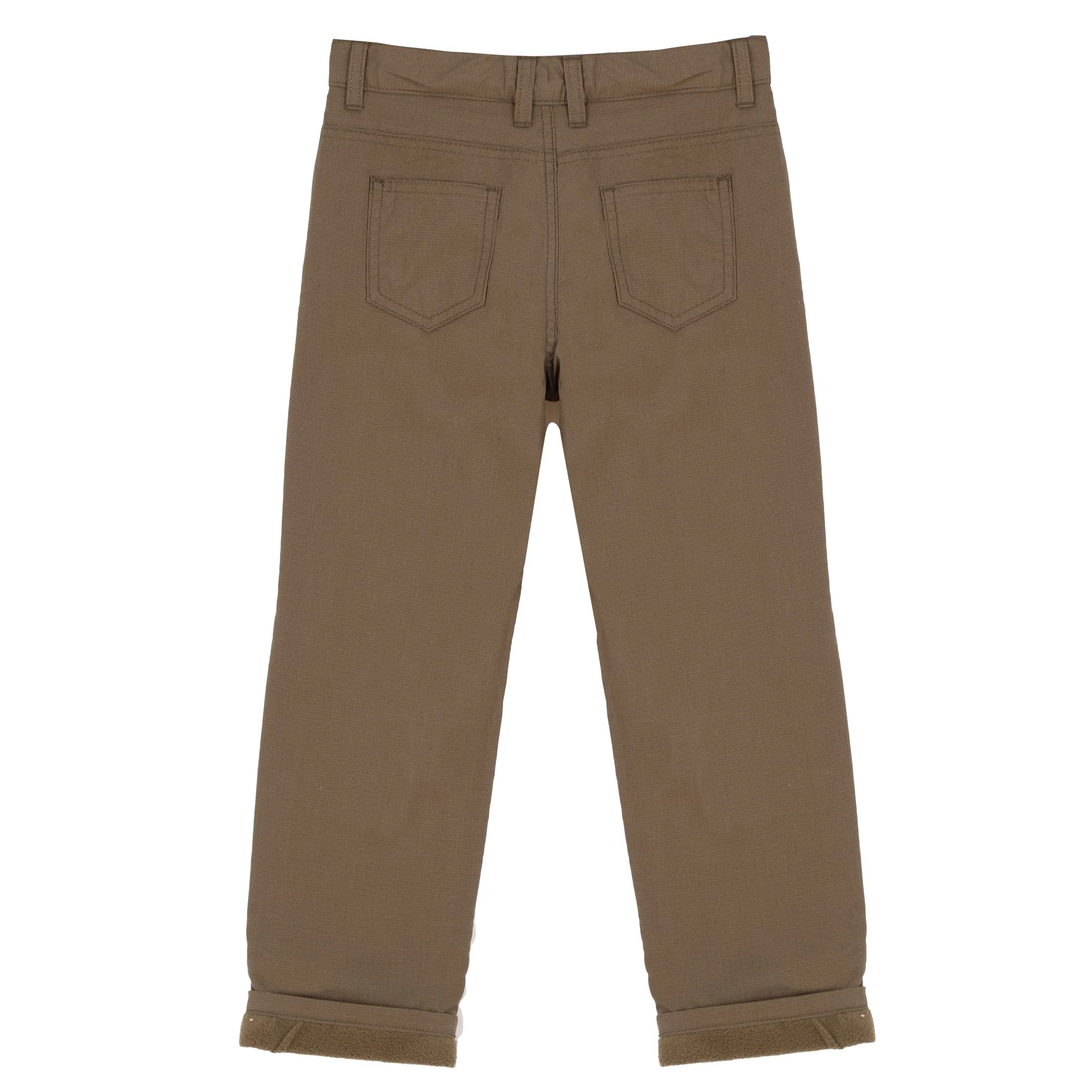 Pantalon doublure polaire 3-12 ans  - Kaki - Image 2