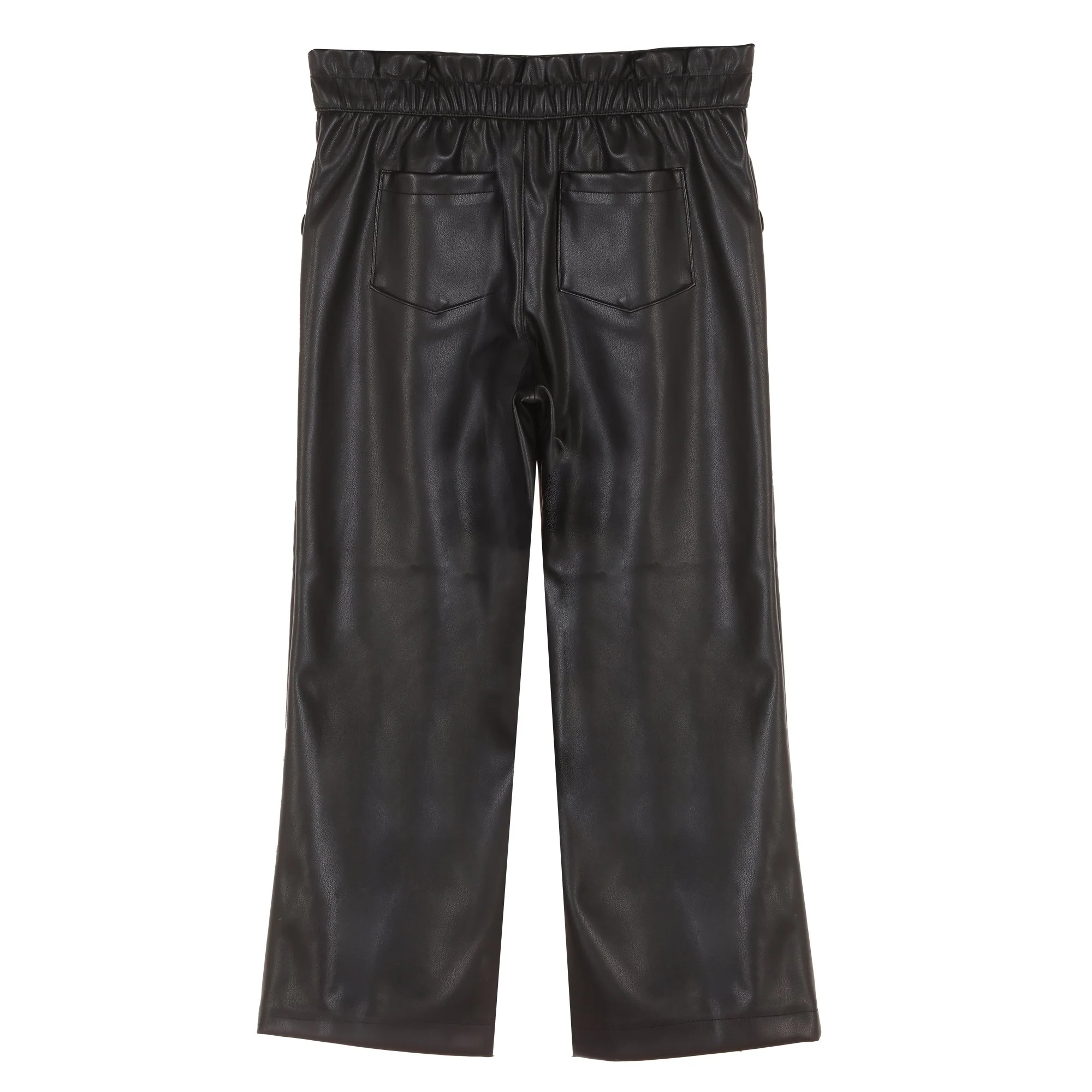 Pantalon en simili cuir 3/12 ans - Noir - Image 2