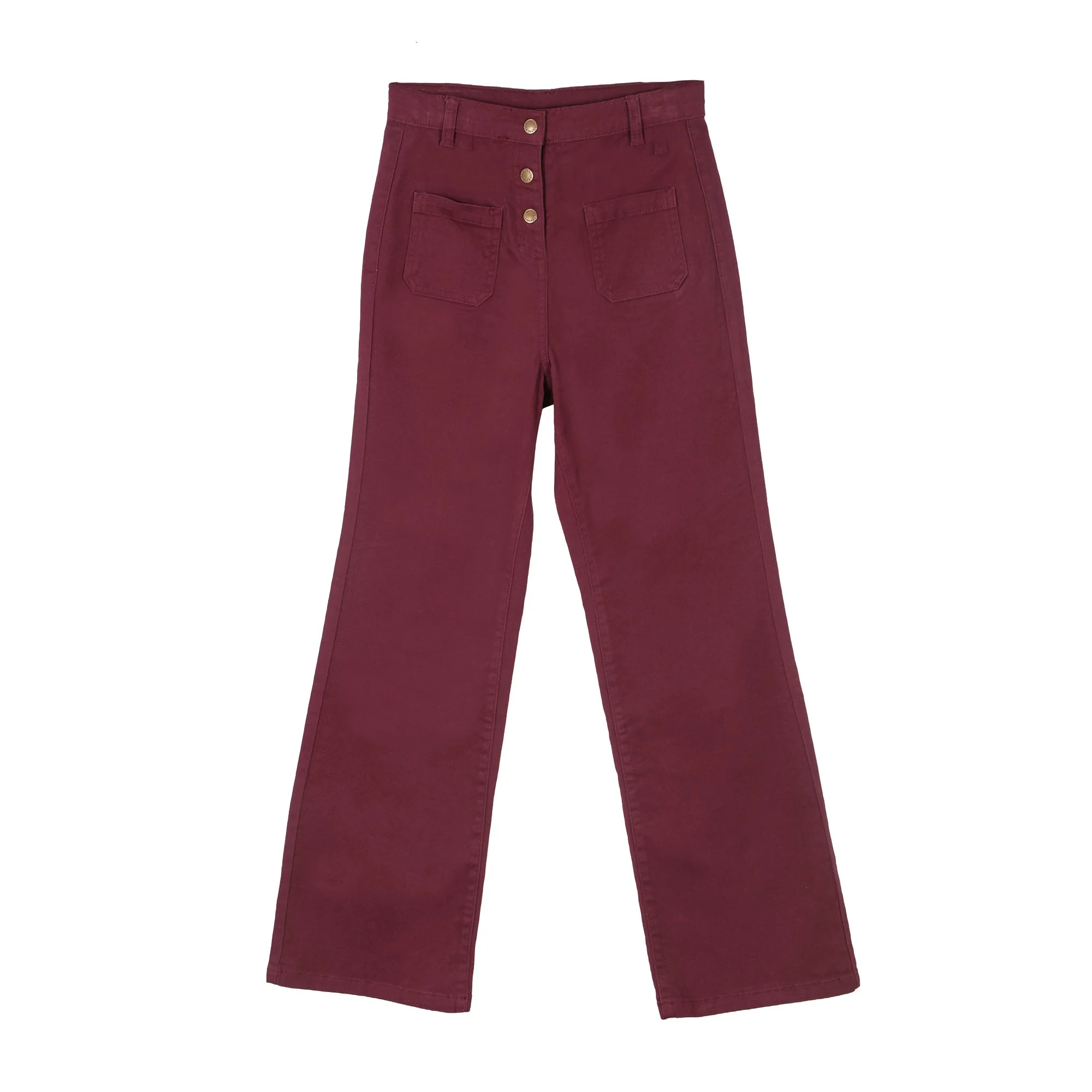 Pantalon flare 3/12 ans - Violet