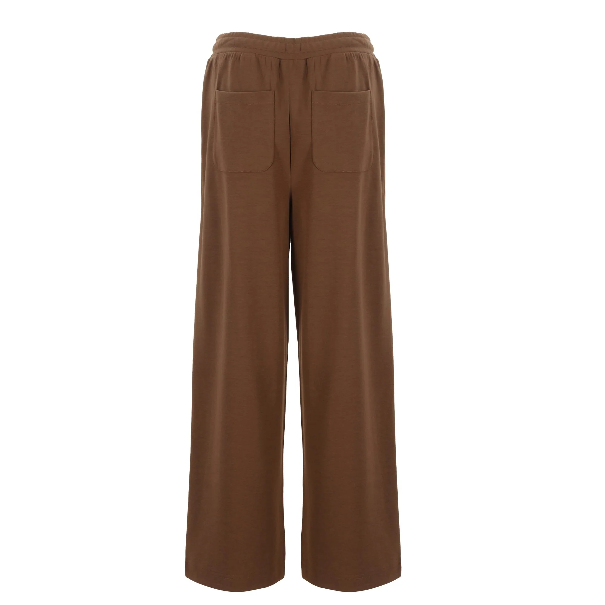 Pantalon large en maille  - Kaki - Image 2
