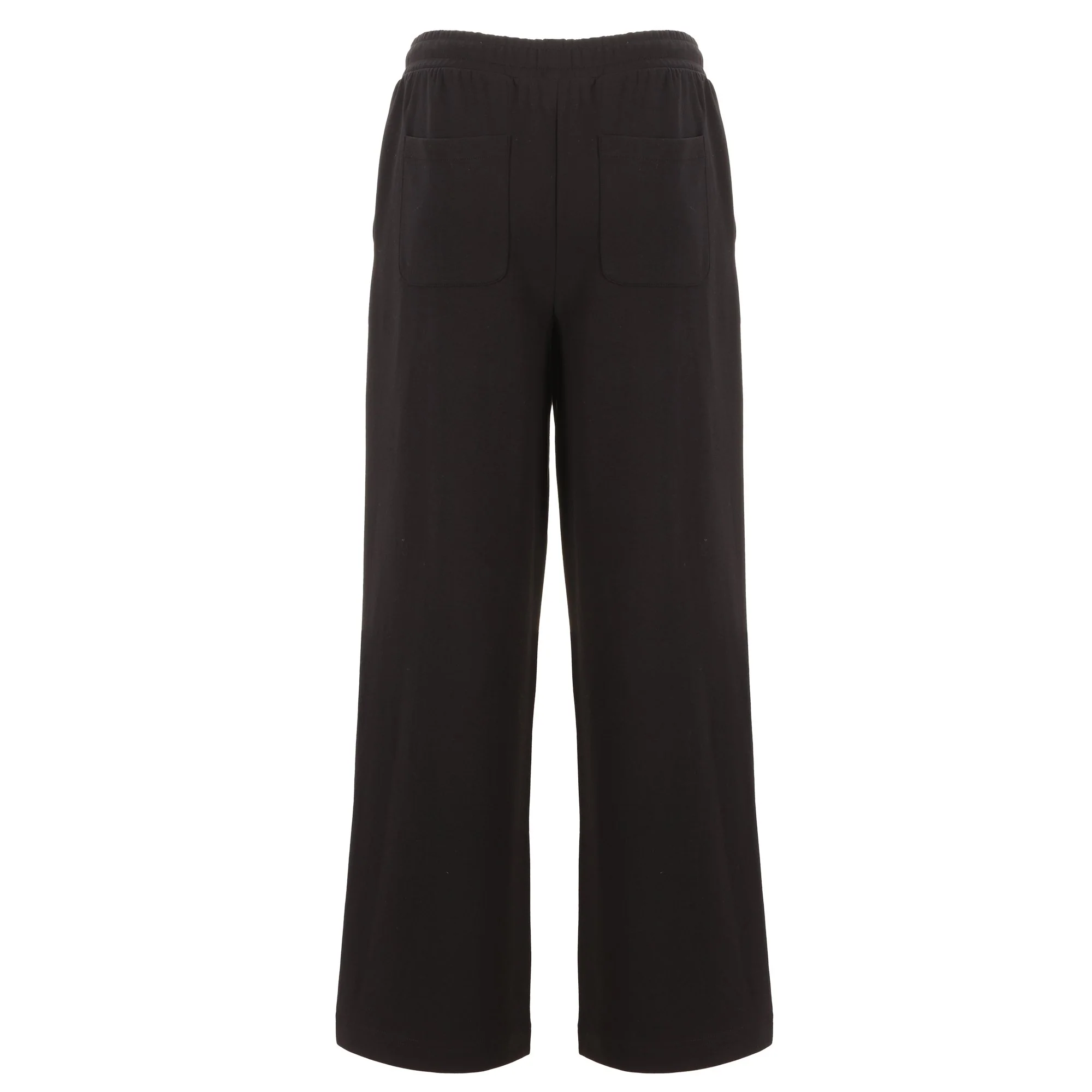 Pantalon large en maille  - Noir - Image 2