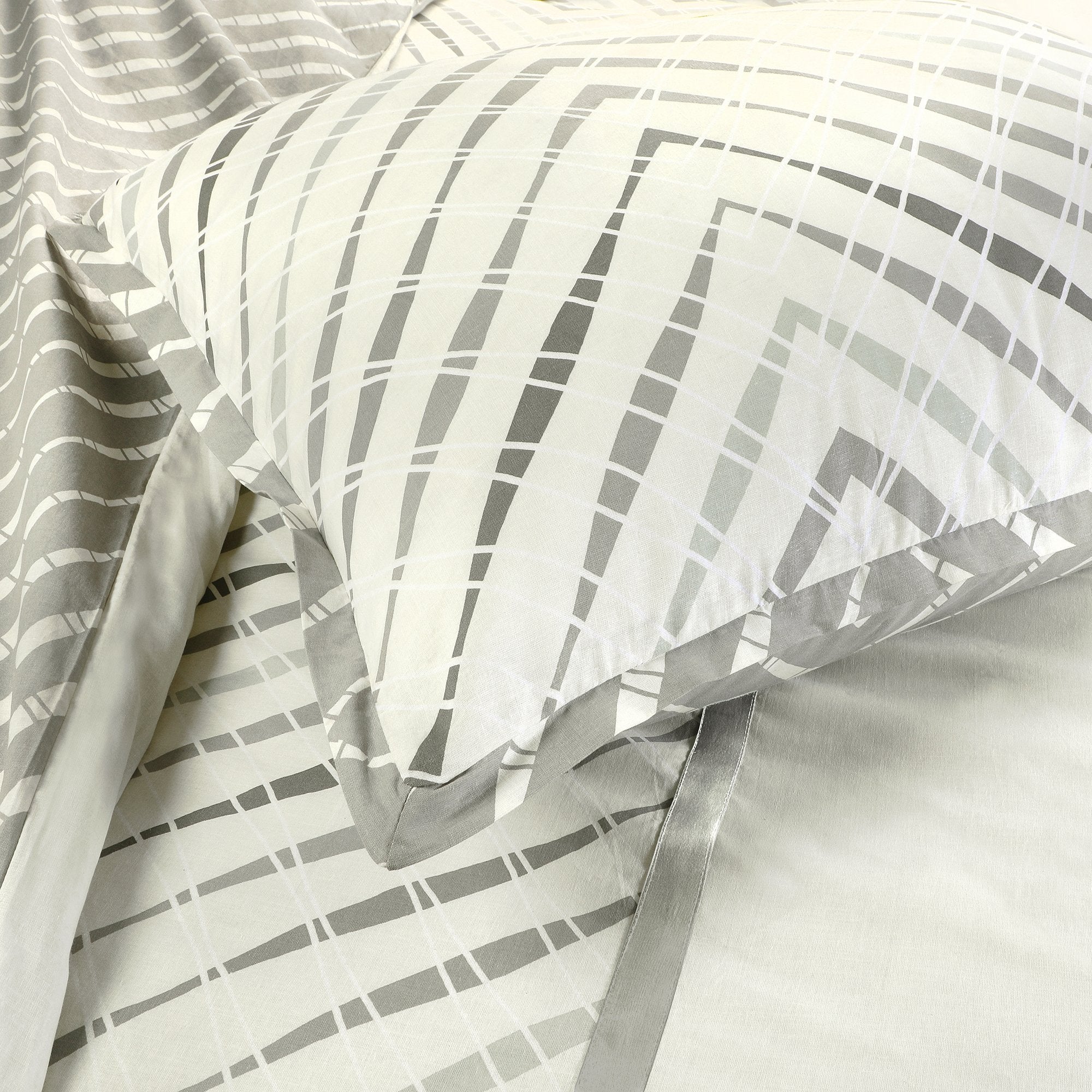 Parure housse de couette 240x220cm  - Beige - Image 4