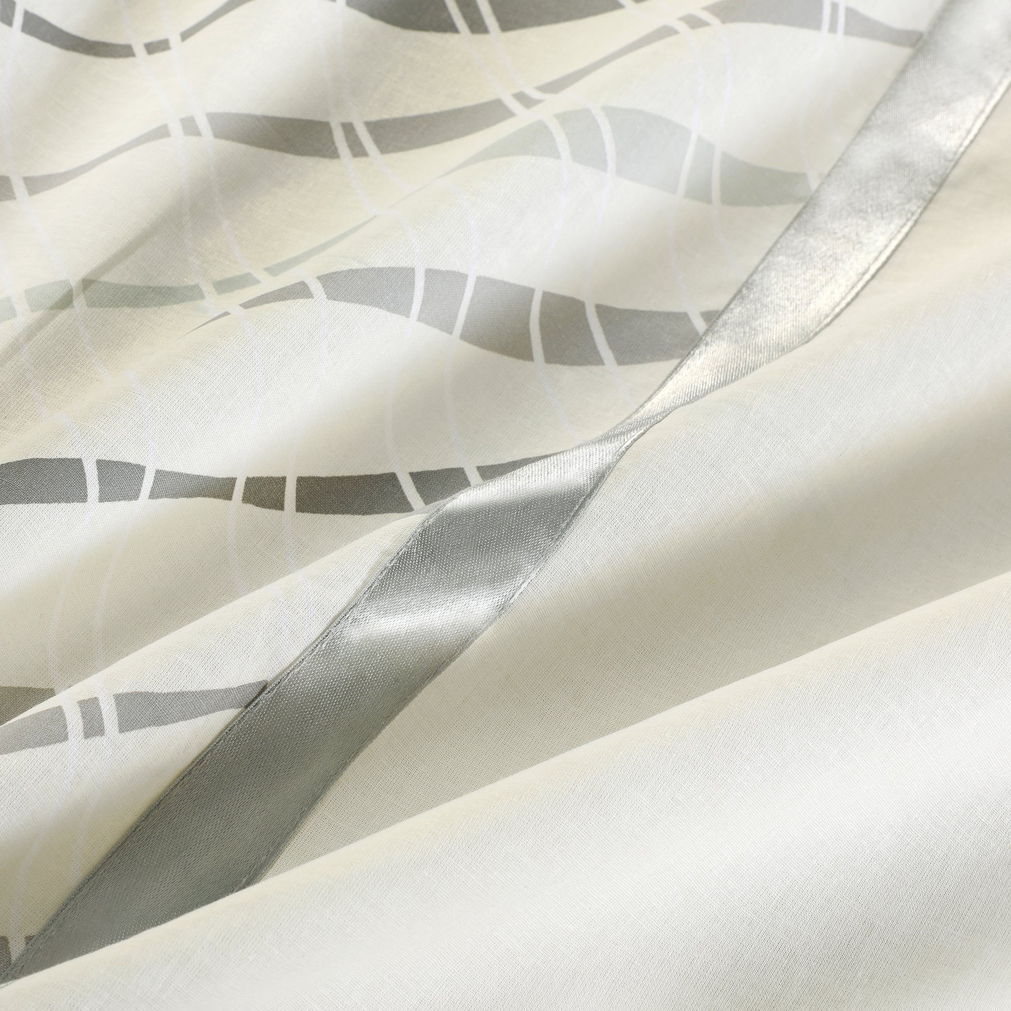 Parure housse de couette 240x220cm  - Gris - Image 5