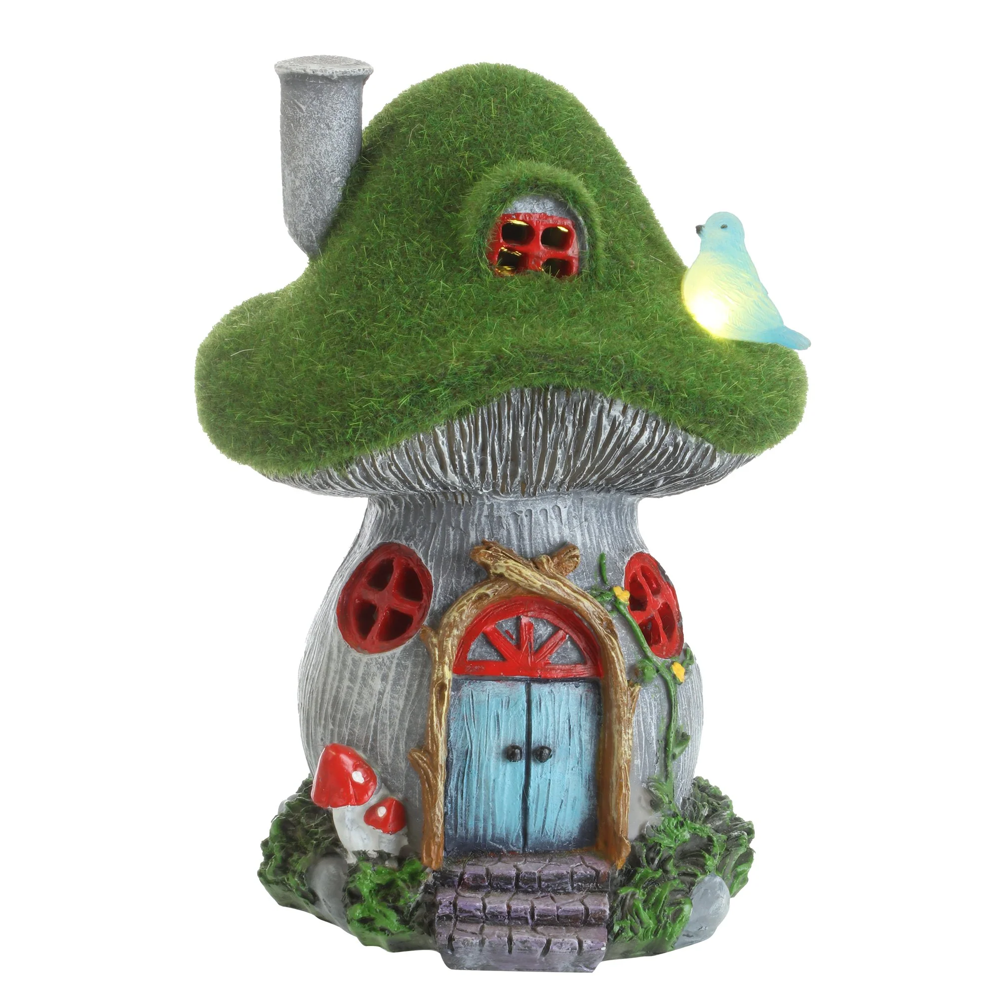 Petite maison d'extérieur lampe solaire  - Bleu - Image 6